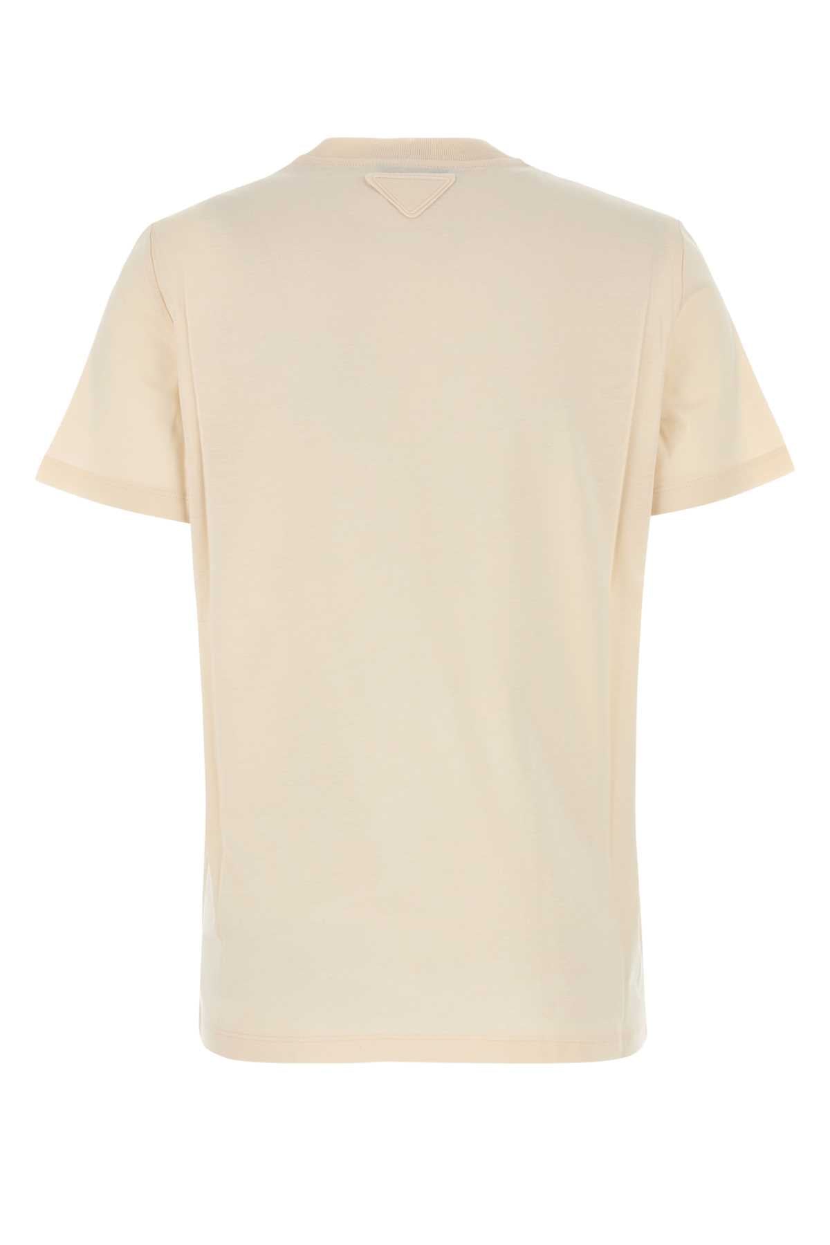 Prada Women Sand Cotton T-Shirt PRADA