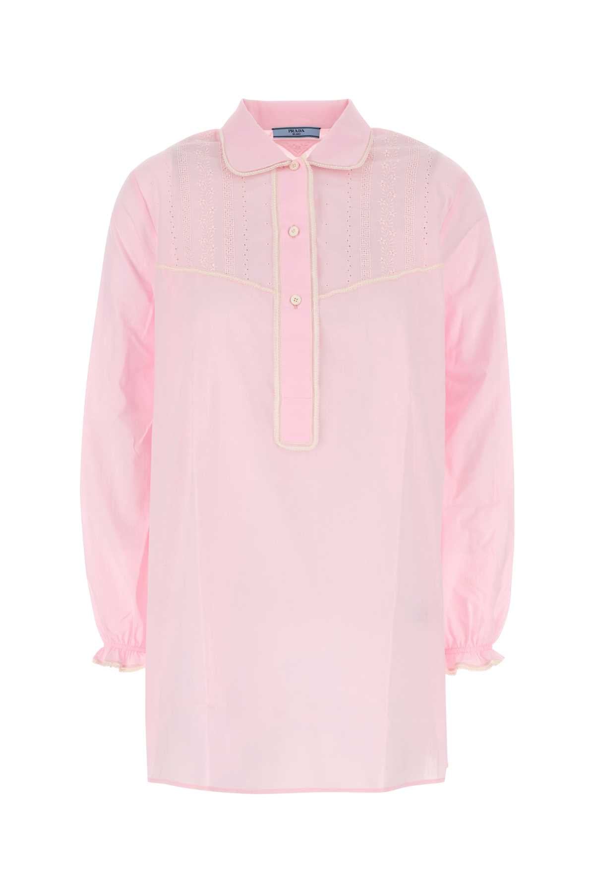 Prada Women Pink Cotton Blouse PRADA