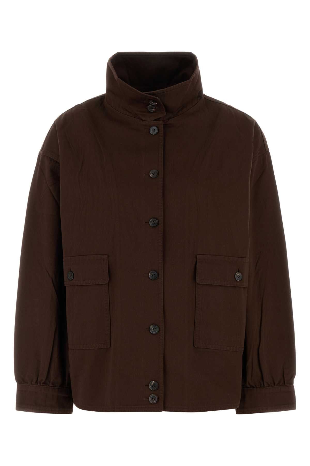 Prada Women Brown Gabardine Jacket PRADA