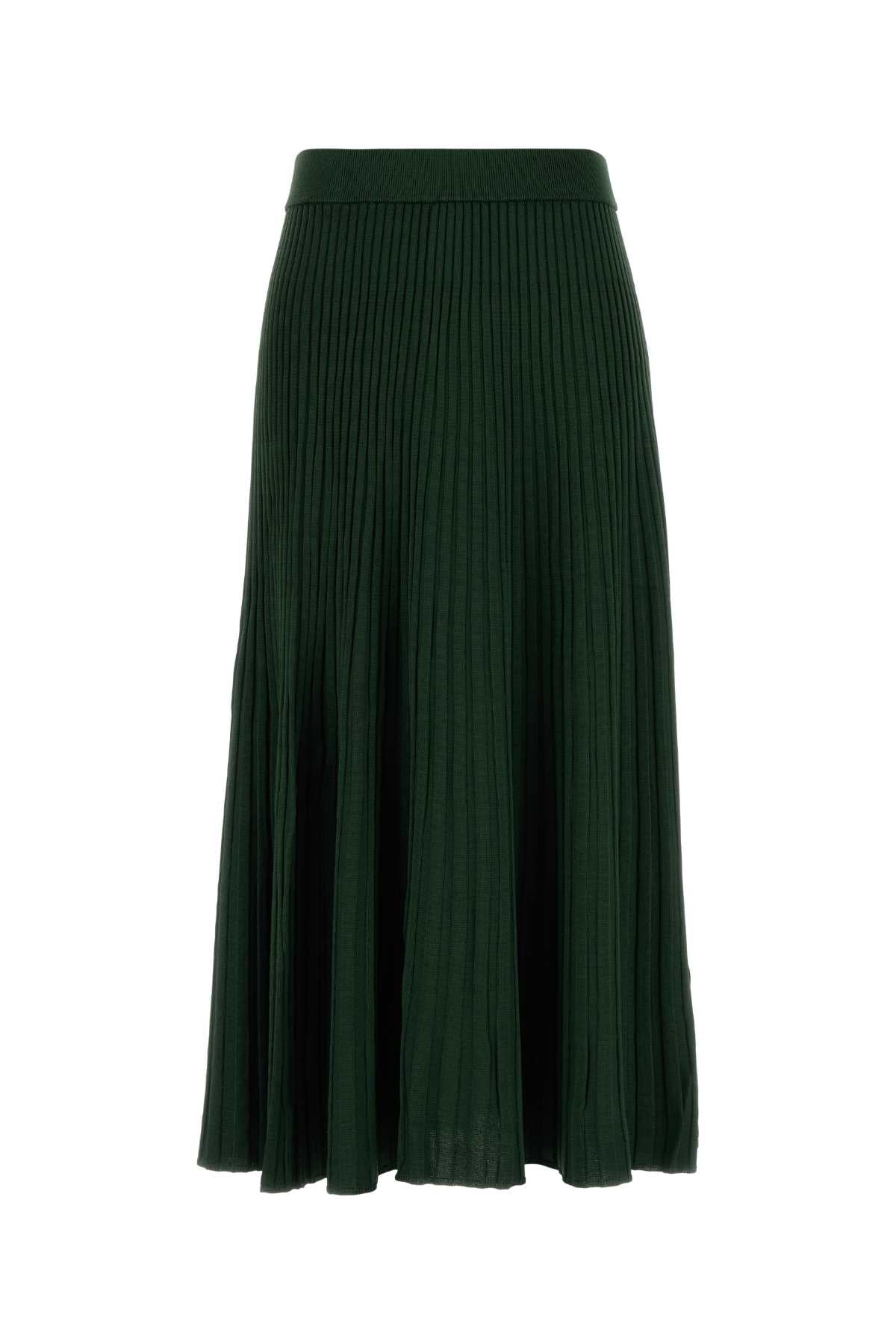 Zimmermann Women Dark Green Viscose Blend Skirt ZIMMERMANN