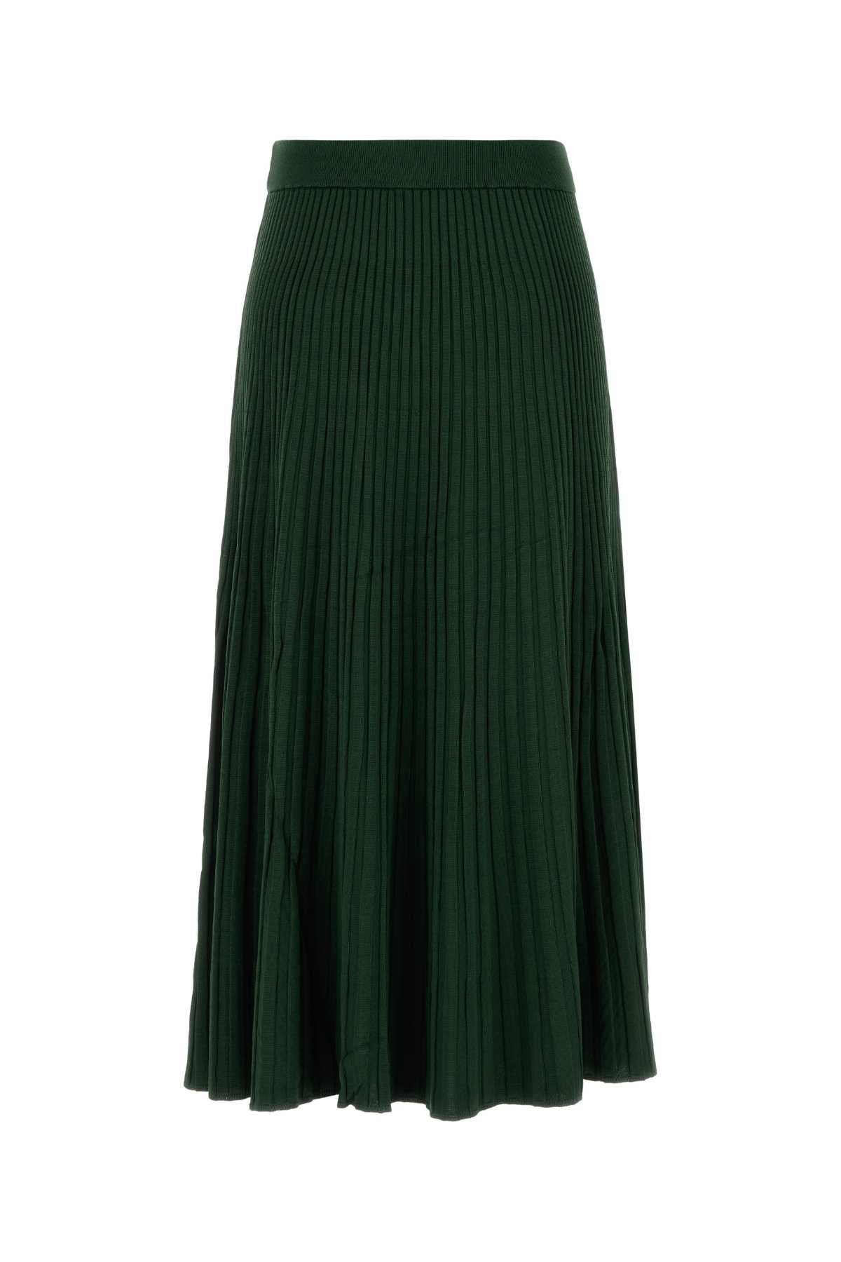 Zimmermann Women Dark Green Viscose Blend Skirt ZIMMERMANN