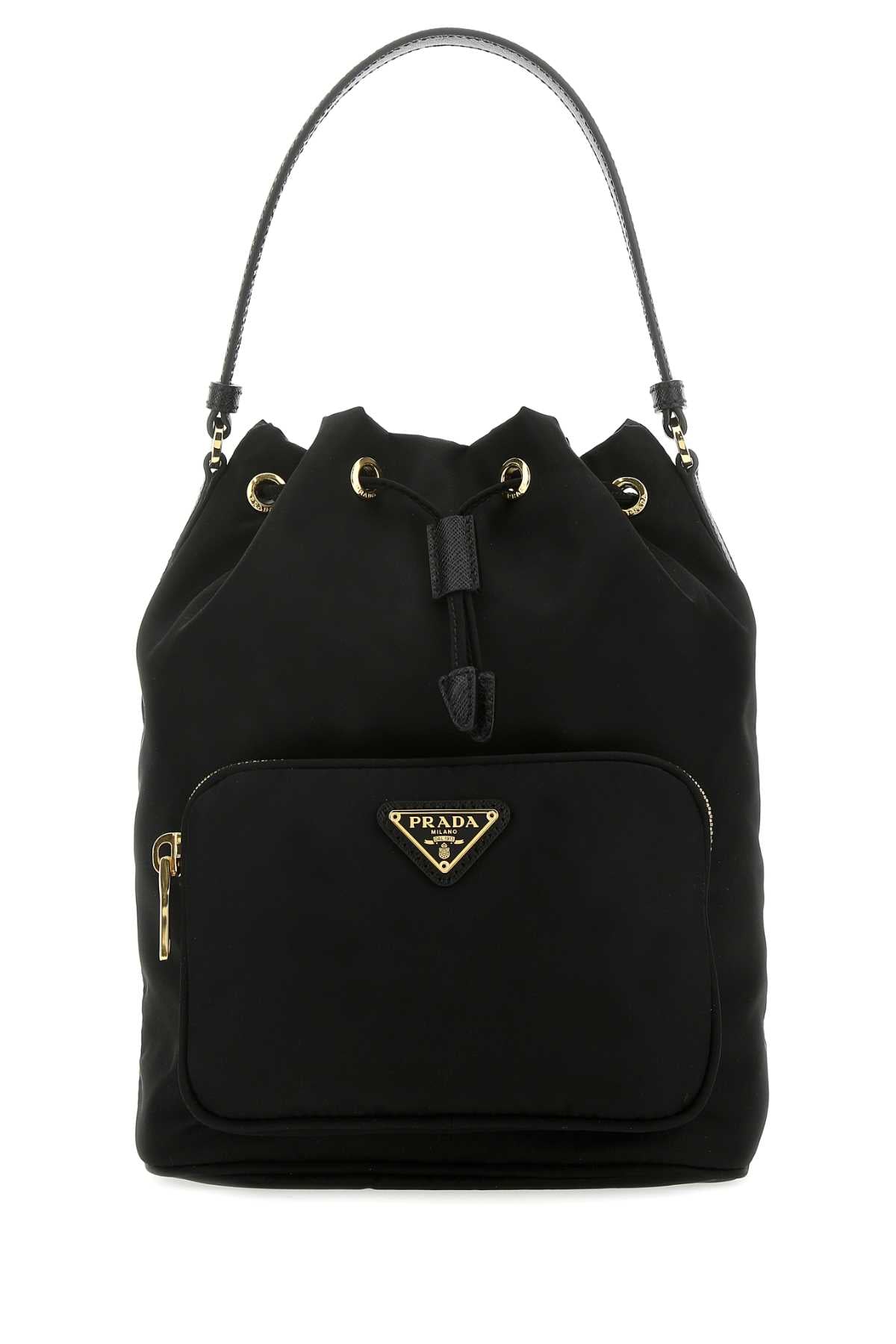 Prada Women Black Re-Nylon Duet Bucket Bag PRADA