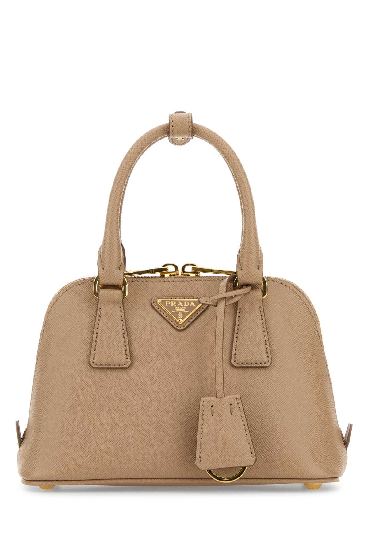 Prada Women Beige Leather Handbag PRADA