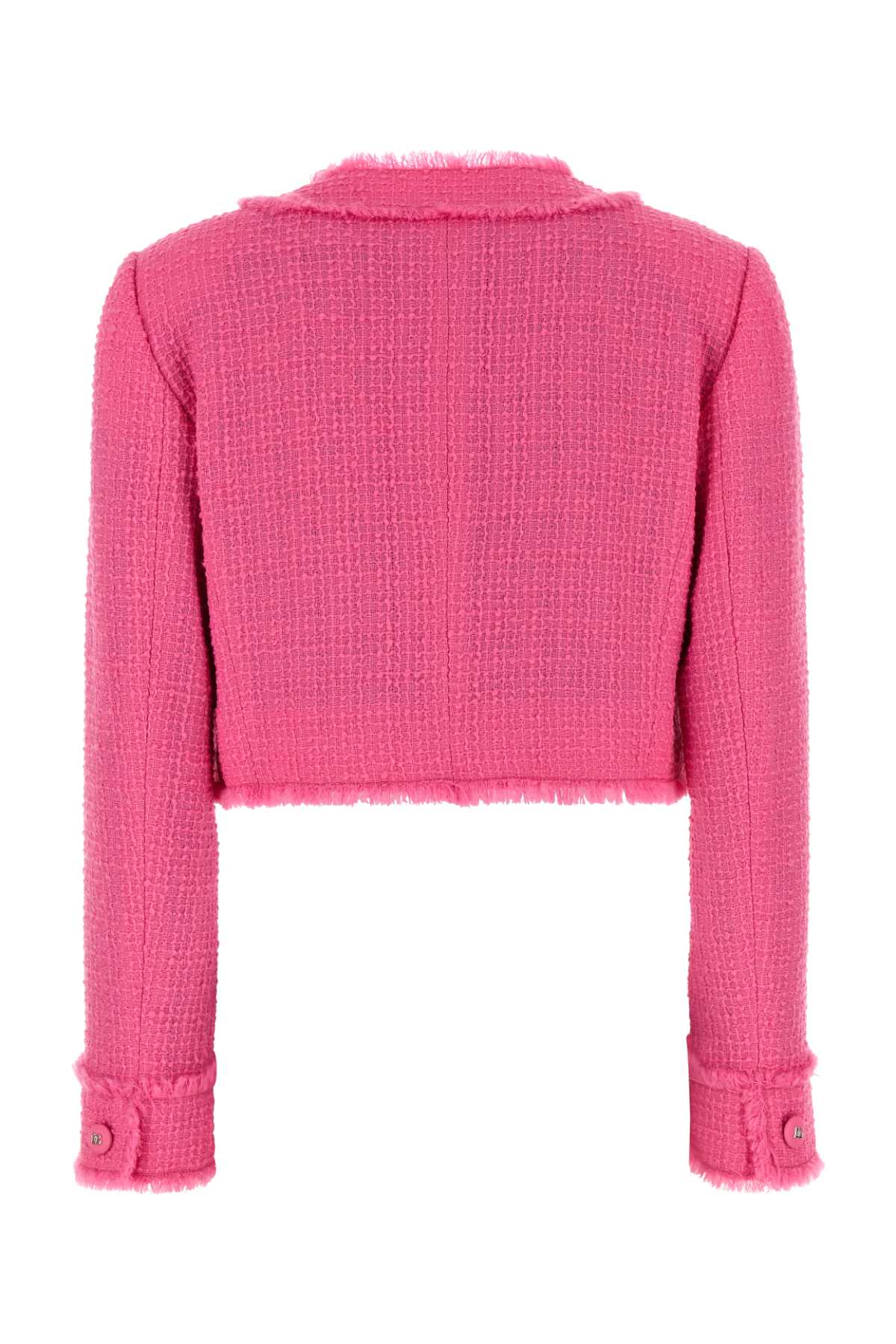Dolce & Gabbana Women Fuchsia Tweed Blazer DOLCE & GABBANA