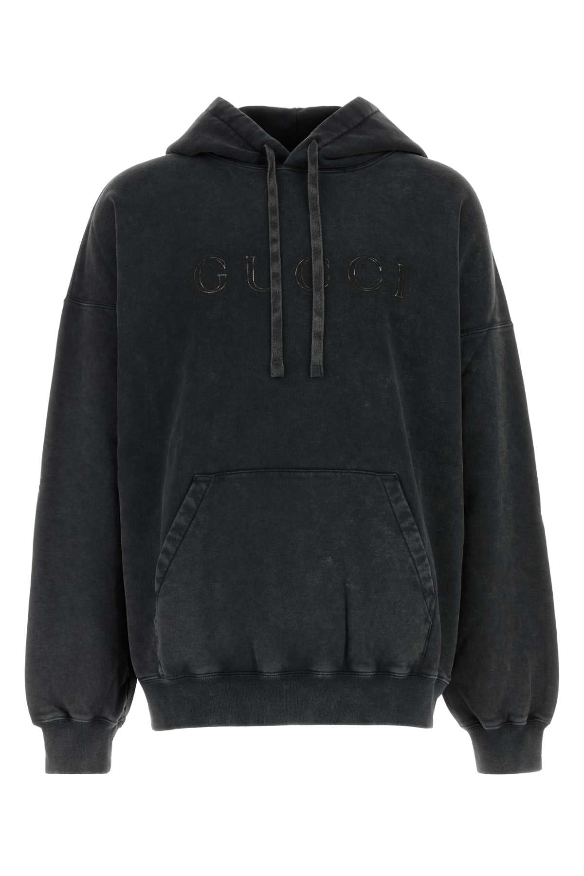 Gucci Men Charcoal Cotton Sweatshirt GUCCI