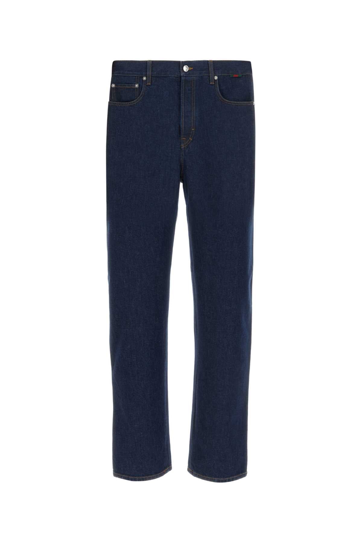 Gucci Men Dark Blue Denim Jeans GUCCI