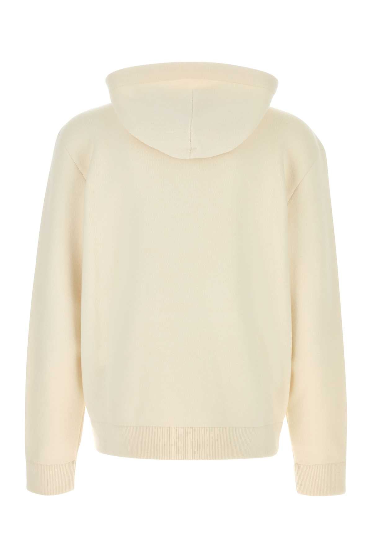 Gucci Men Ivory Stretch Wool Blend Sweatshirt GUCCI
