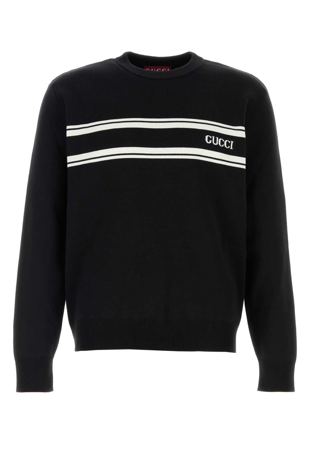 Gucci Men Black Silk Blend Sweater GUCCI
