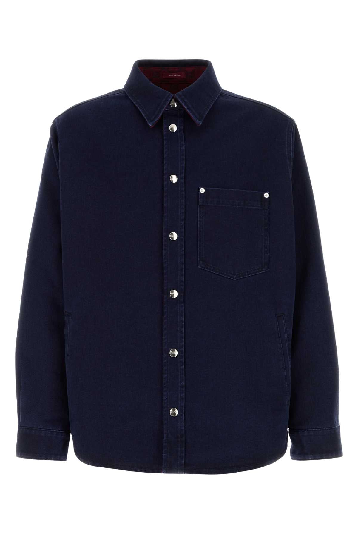 Gucci Men Dark Blue Denim Jacket GUCCI