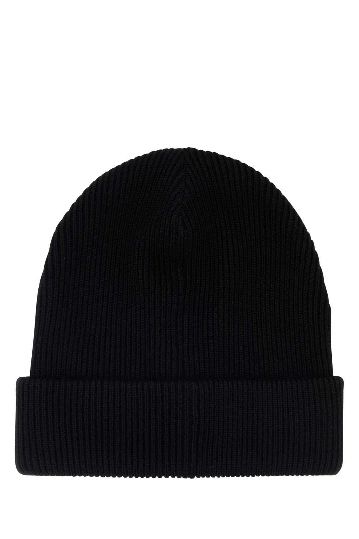 Gucci Men Black Wool Beanie Hat GUCCI