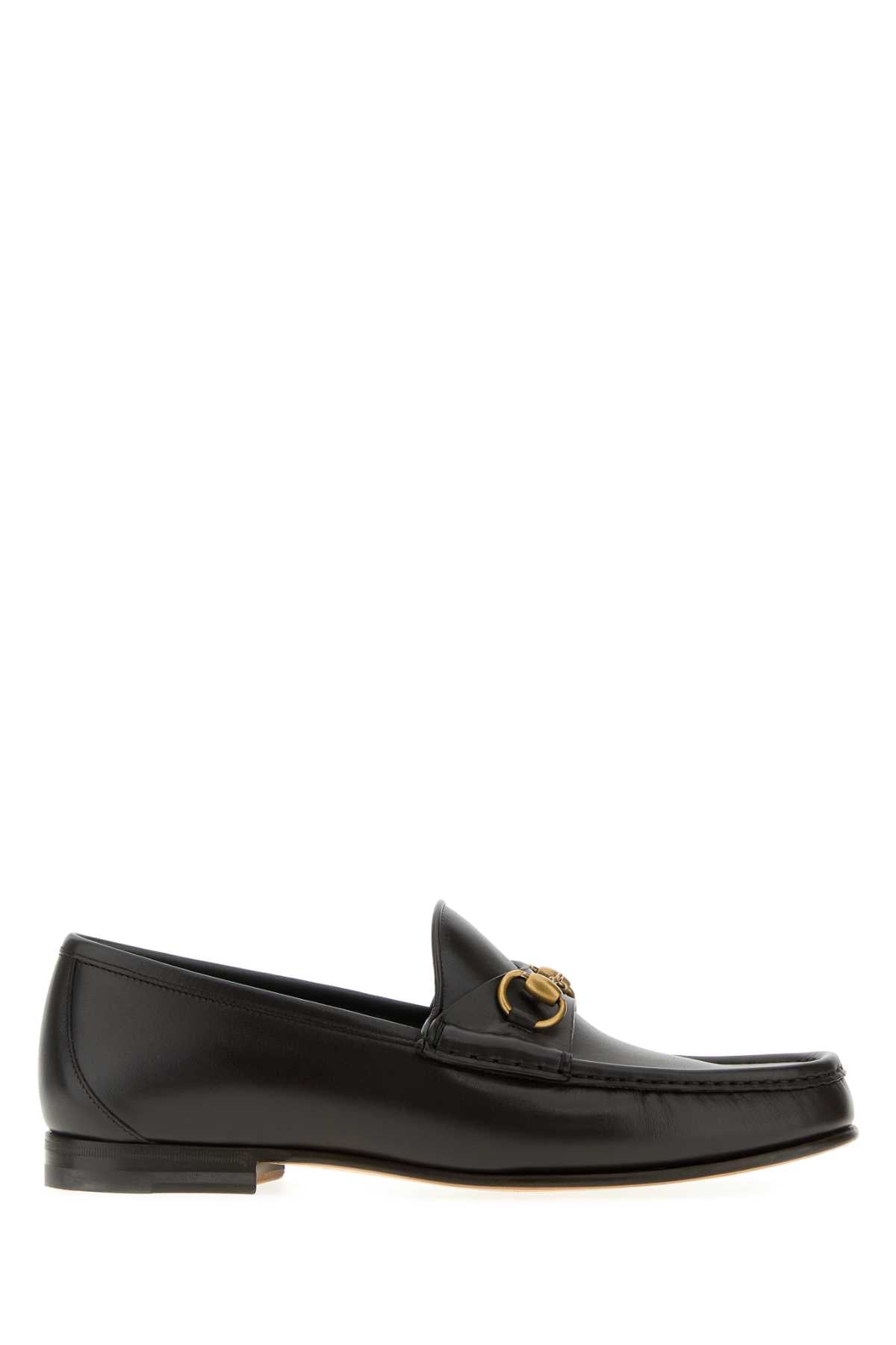 Gucci Men Dark Brown Leather Horsebit 1953 Loafers GUCCI