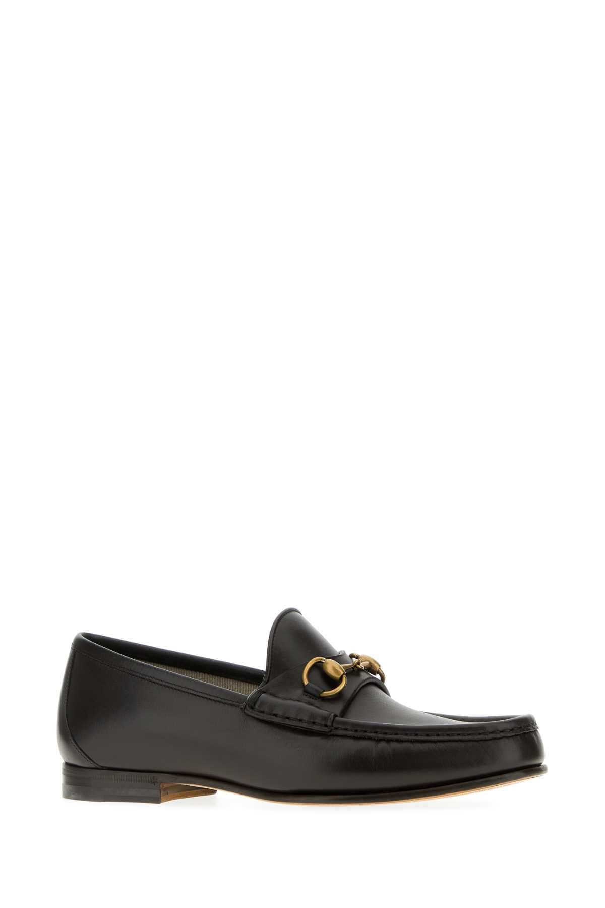 Gucci Men Dark Brown Leather Horsebit 1953 Loafers GUCCI