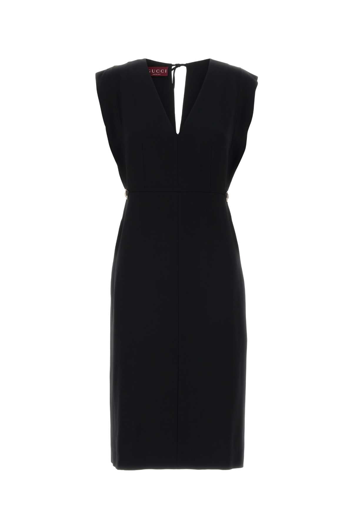 Gucci Women Black Crepe Dress GUCCI