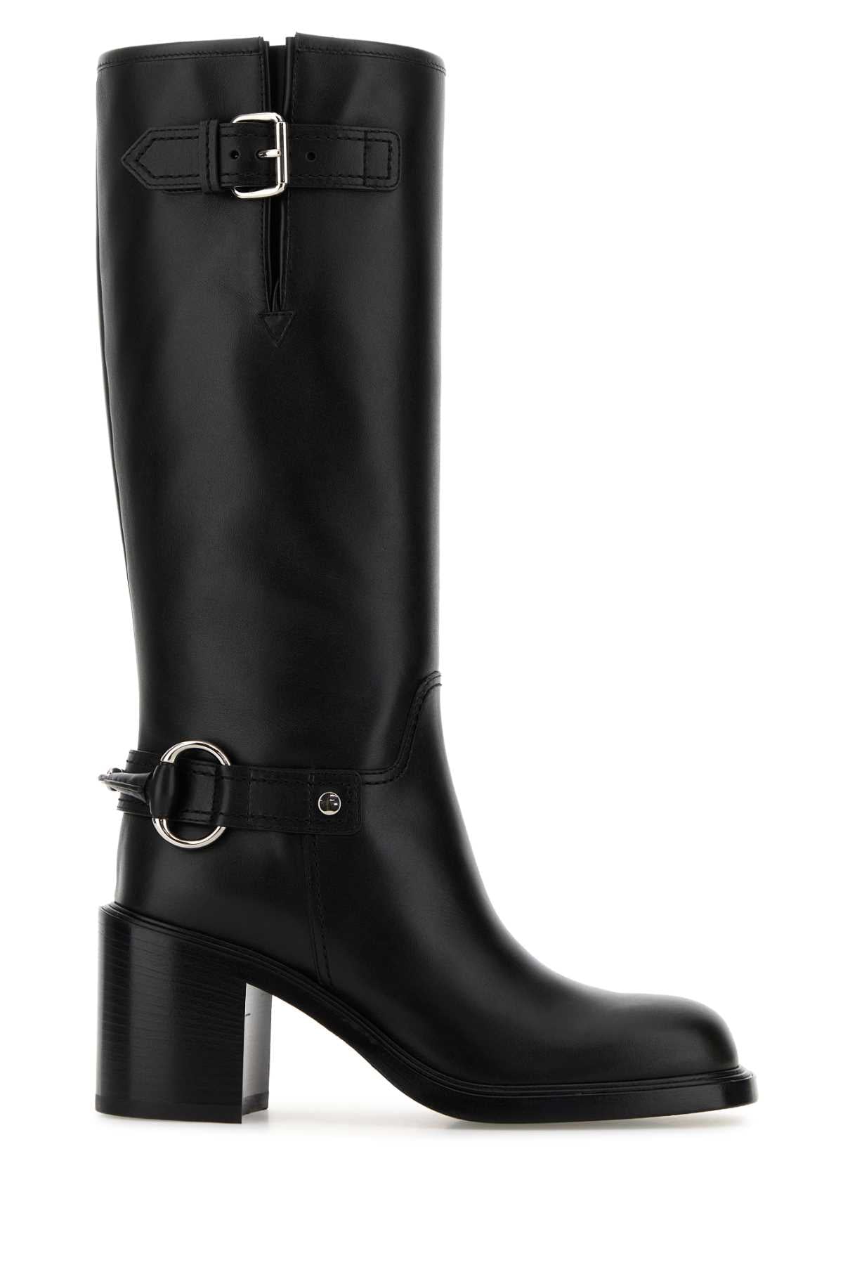 Gucci Women Black Leather Boots GUCCI