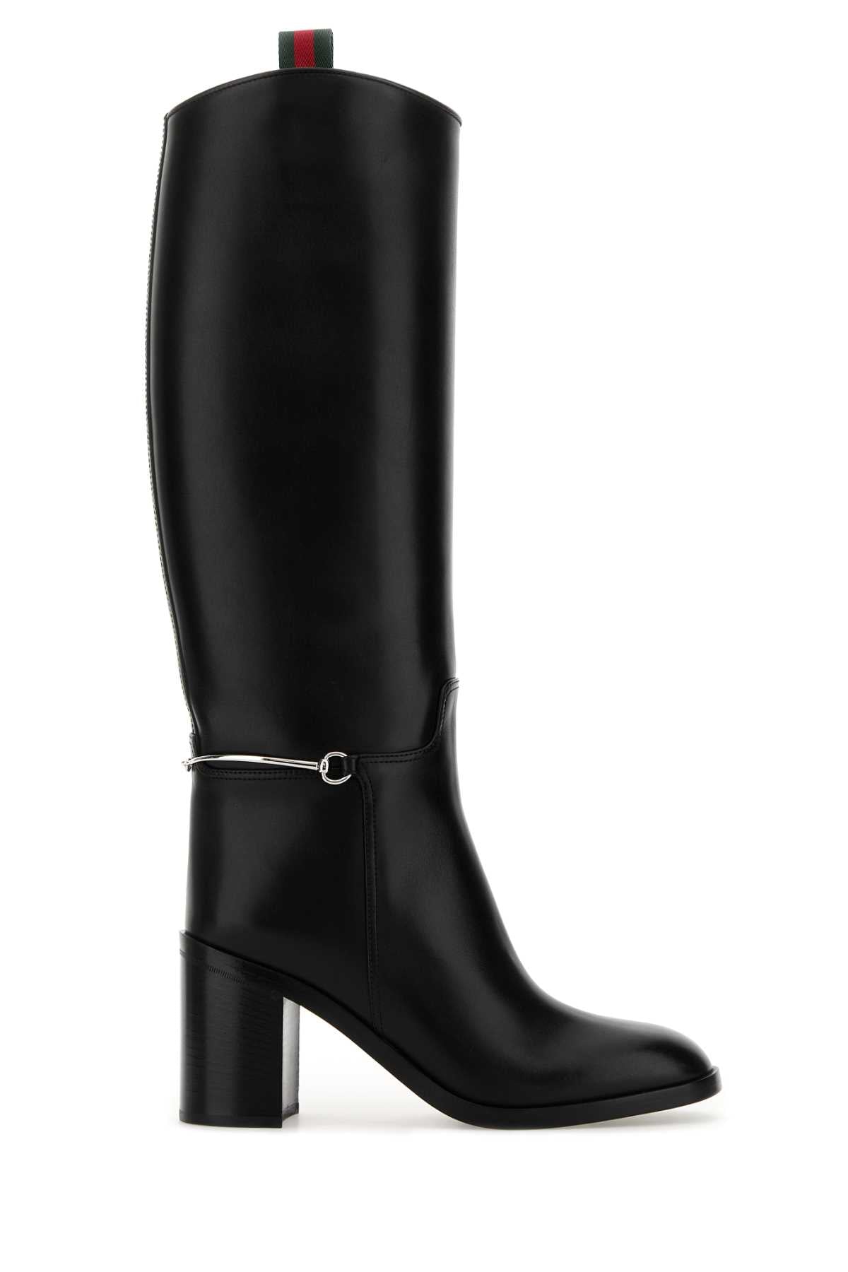 Gucci Women Black Leather Boots GUCCI