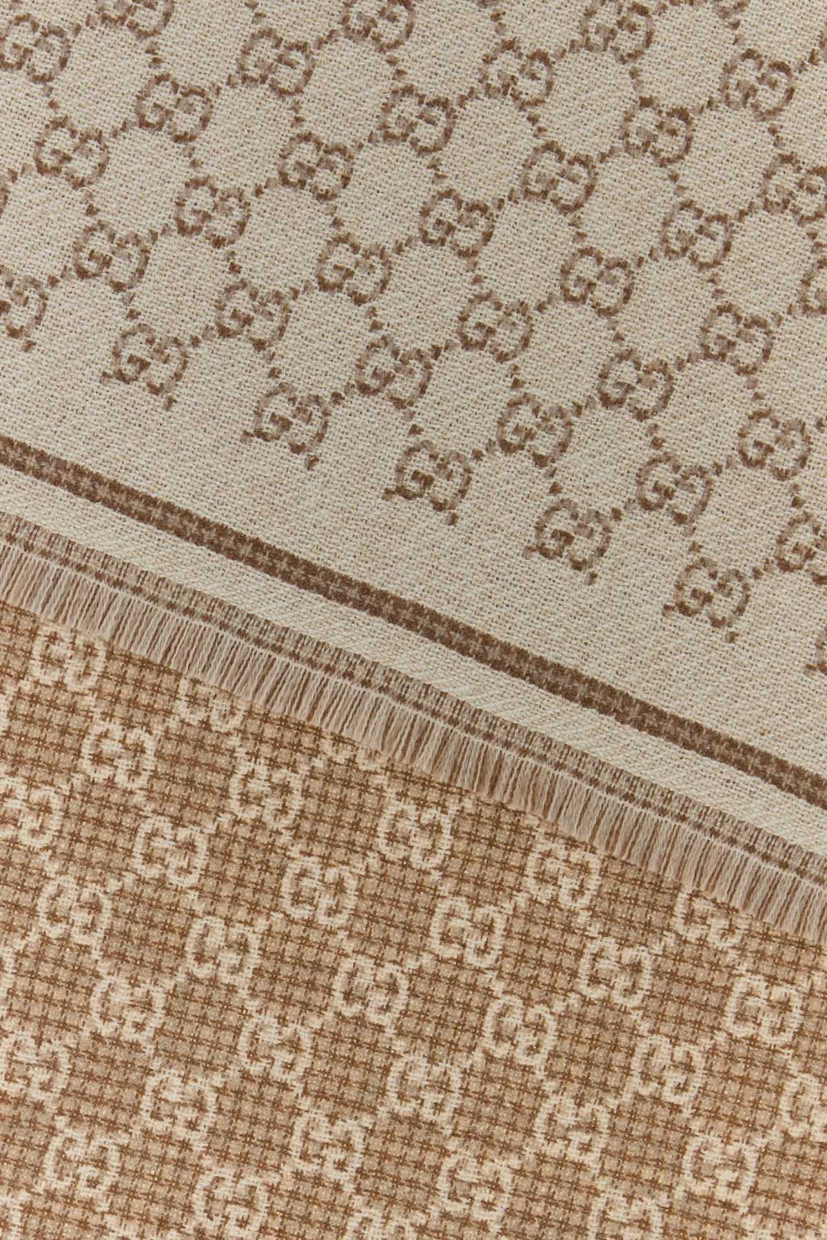 Gucci Women Embroidered Wool Scarf GUCCI