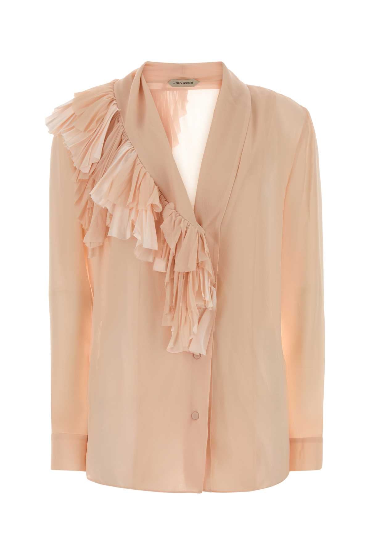 Alberta Ferretti Women Light Pink Silk Shirt ALBERTA FERRETTI