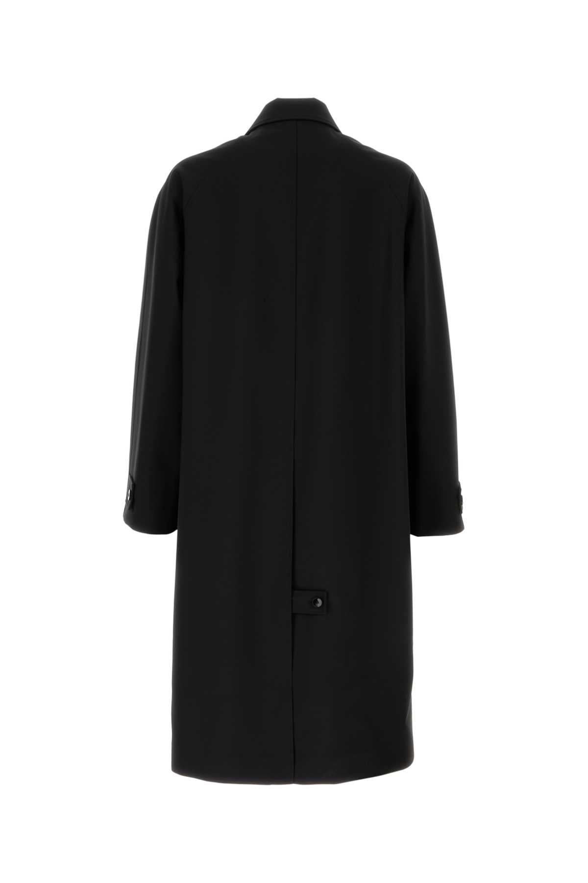 Gucci Men Black Wool Overcoat GUCCI