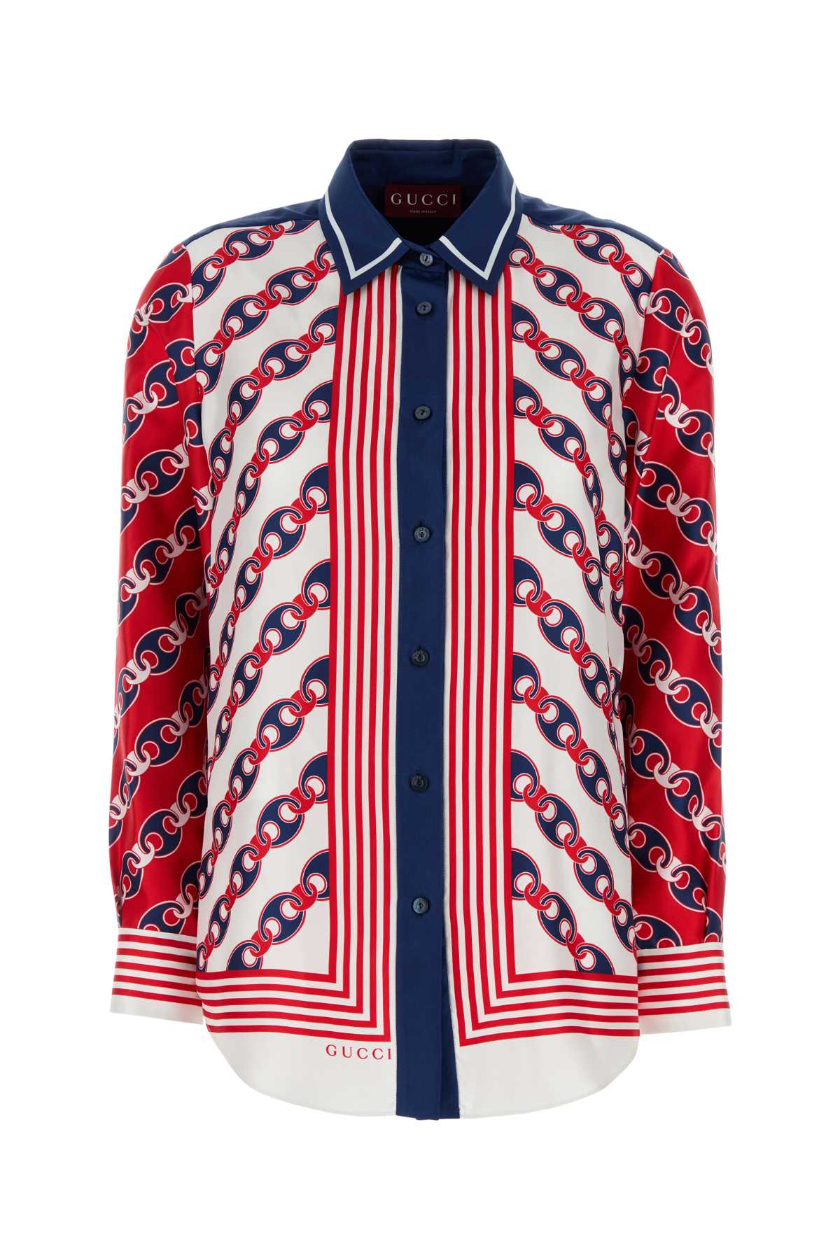 Gucci Women Printed Silk Shirt GUCCI