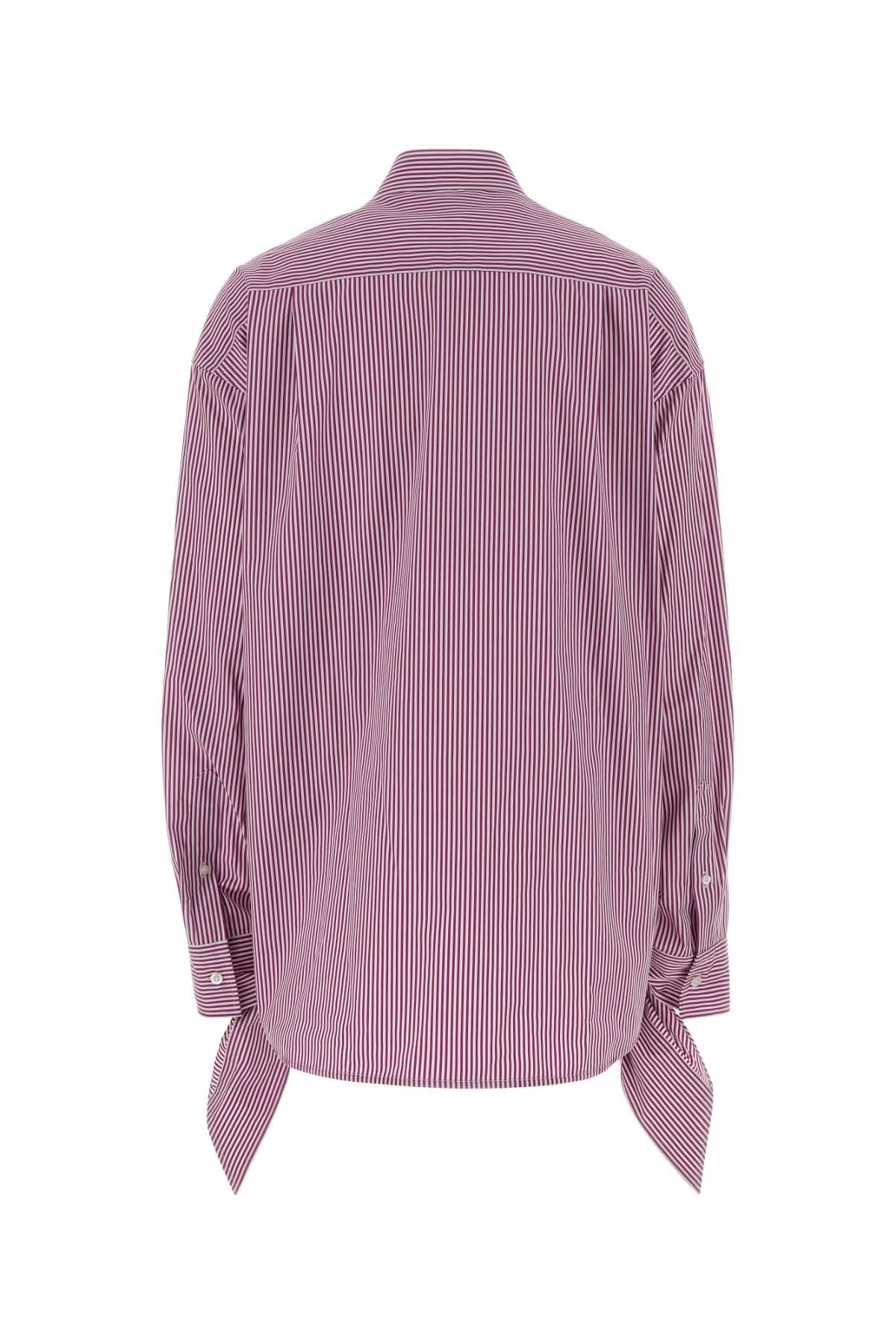 Balenciaga Women Embroidered Poplin Oversize Shirt BALENCIAGA