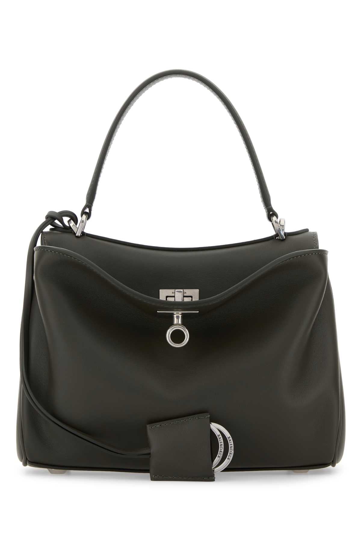 Balenciaga Women Dark Green Leather Mini Rodeo Handbag BALENCIAGA
