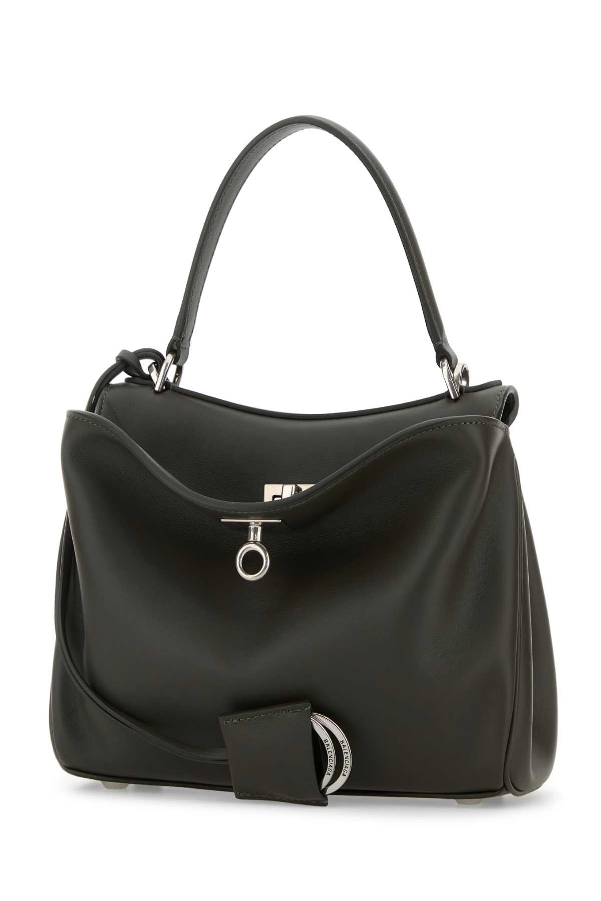 Balenciaga Women Dark Green Leather Mini Rodeo Handbag BALENCIAGA