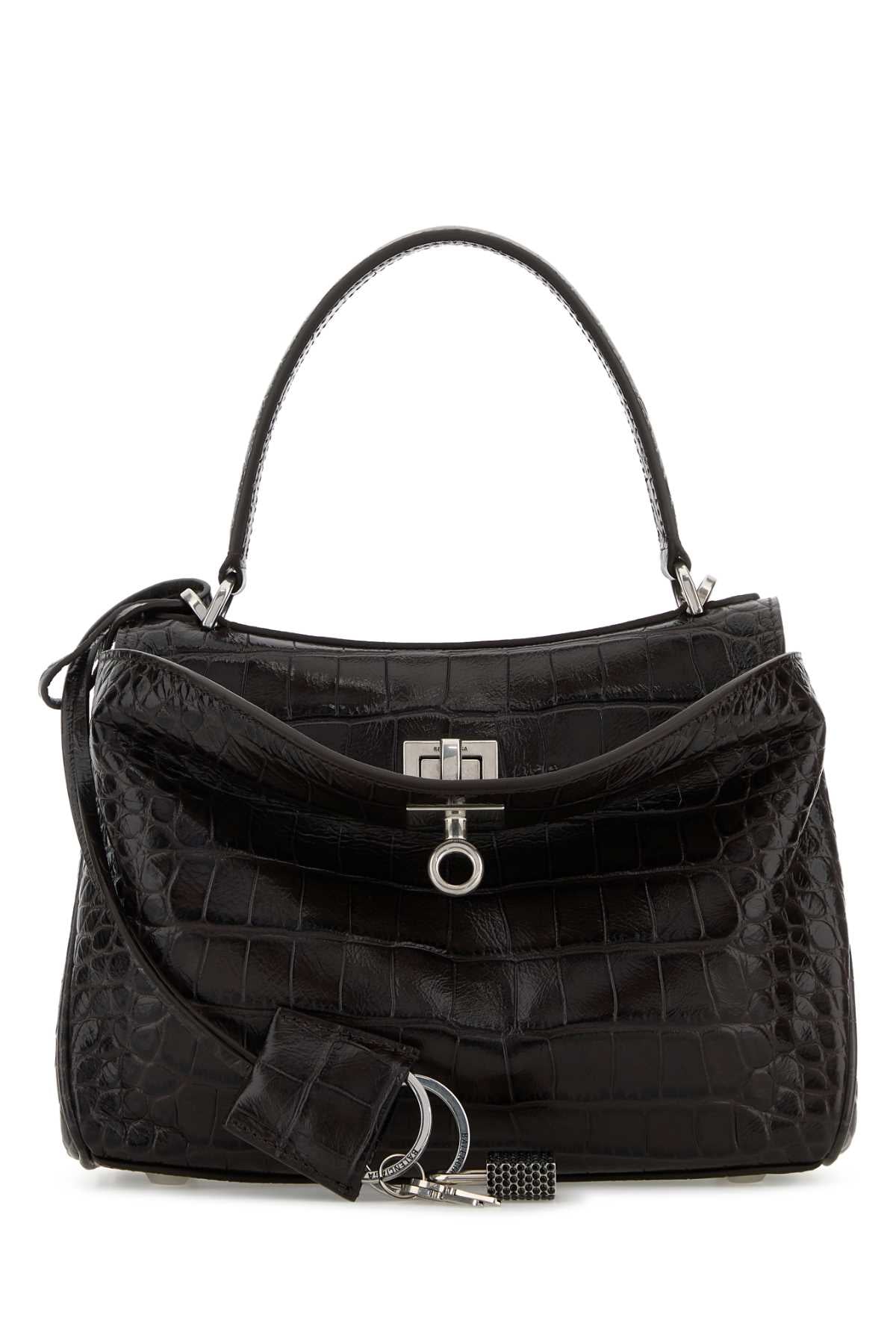 Balenciaga Women Brown Leather Mini Rodeo Handbag BALENCIAGA