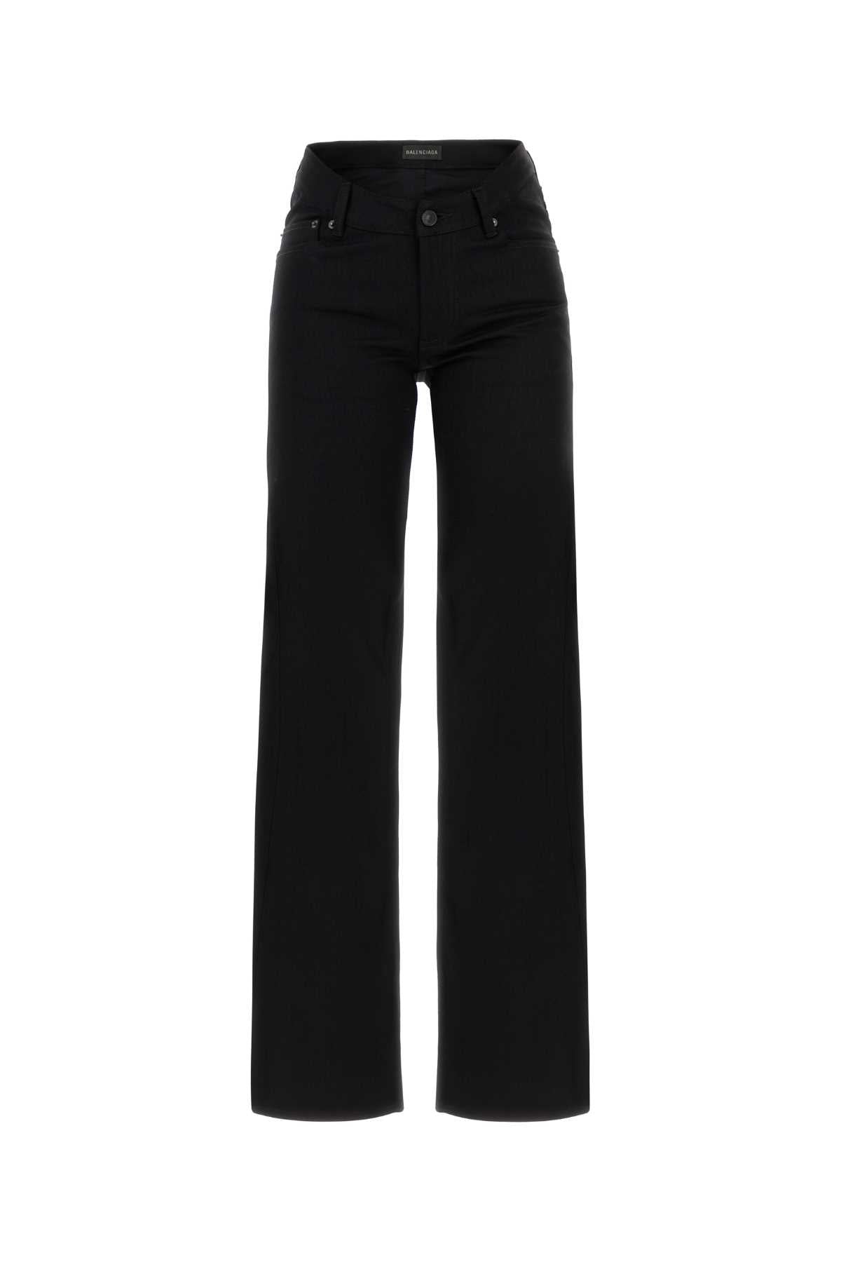 Balenciaga Women Black Denim Jeans