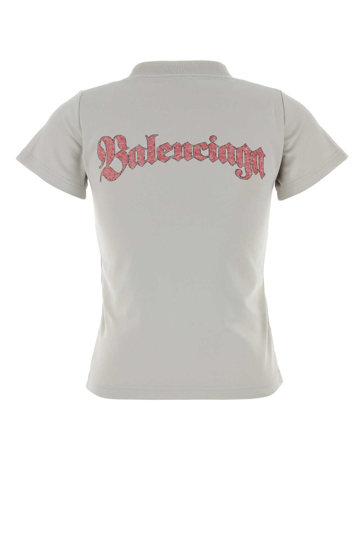 Balenciaga Women Light Grey Cotton T-Shirt BALENCIAGA