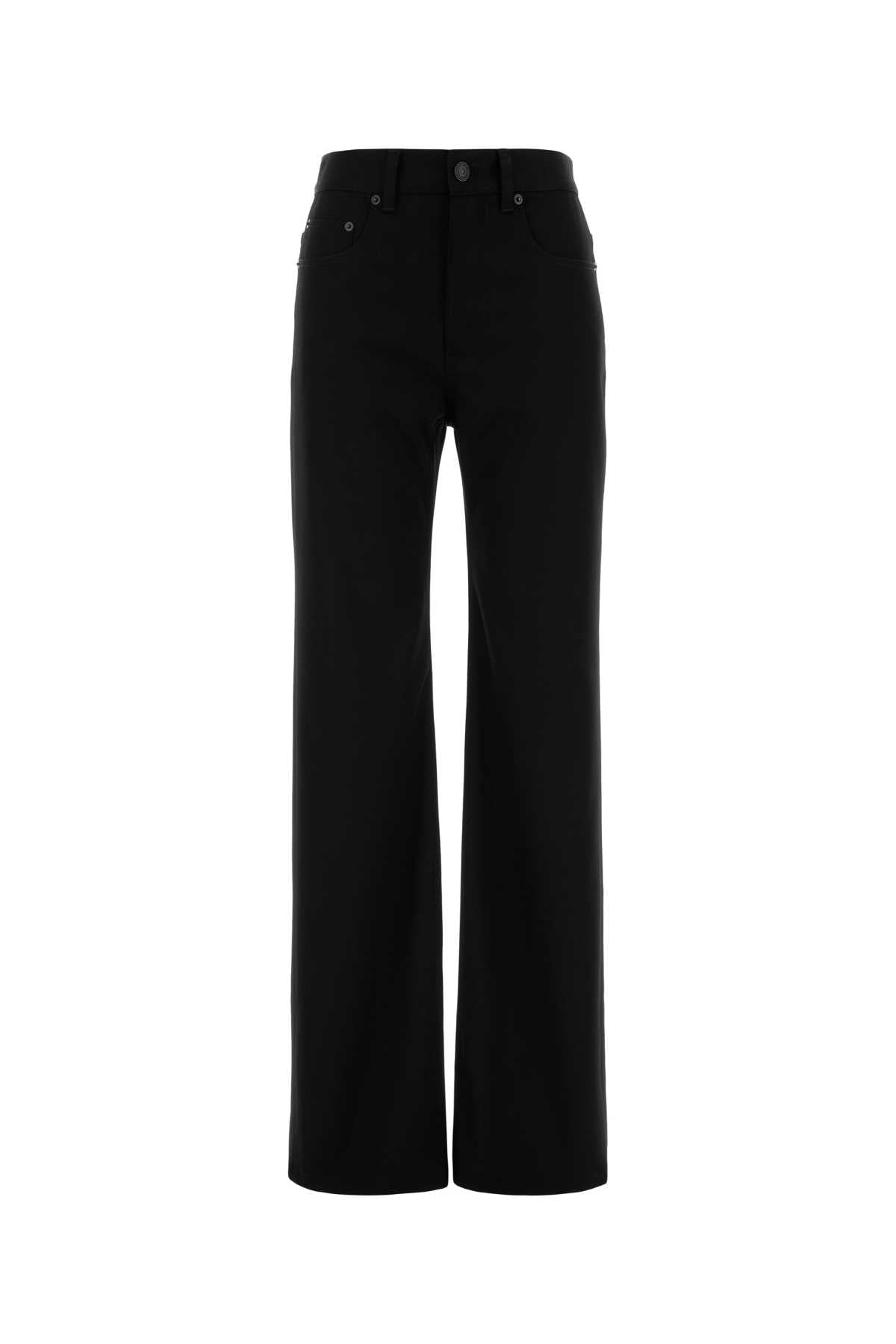 Balenciaga Women Black Stretch Wool Pant BALENCIAGA