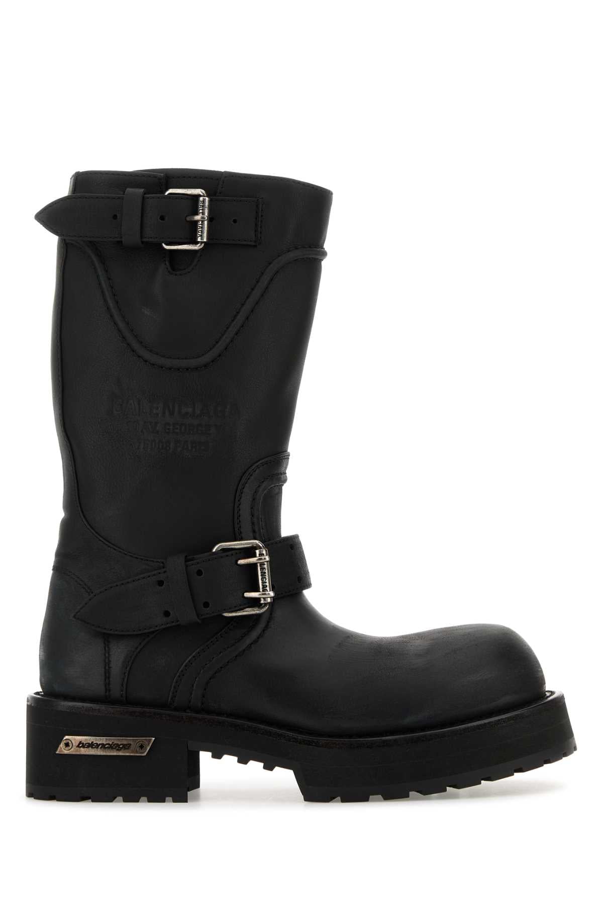 Balenciaga Women Black Leather Venom Boots BALENCIAGA