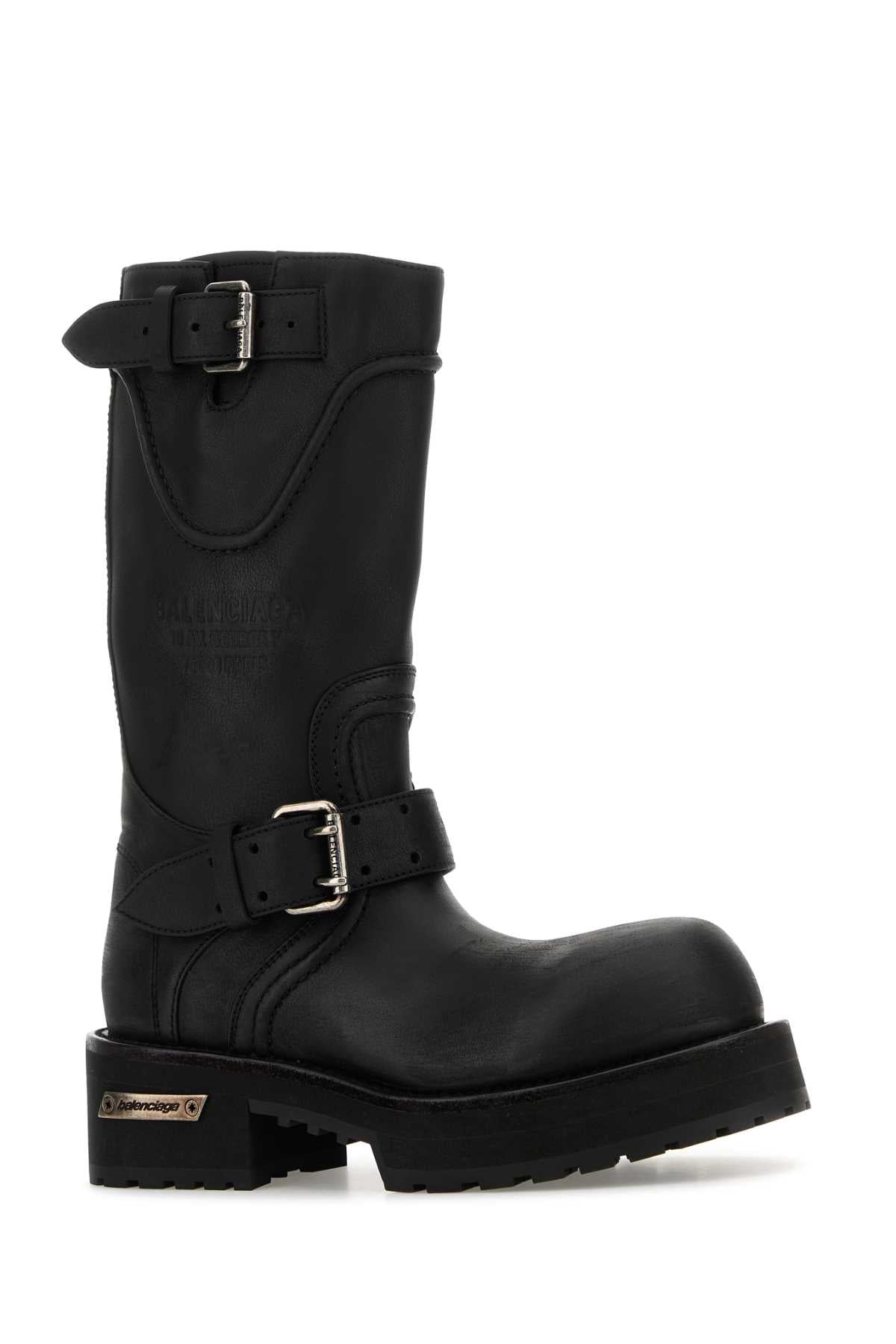 Balenciaga Women Black Leather Venom Boots BALENCIAGA