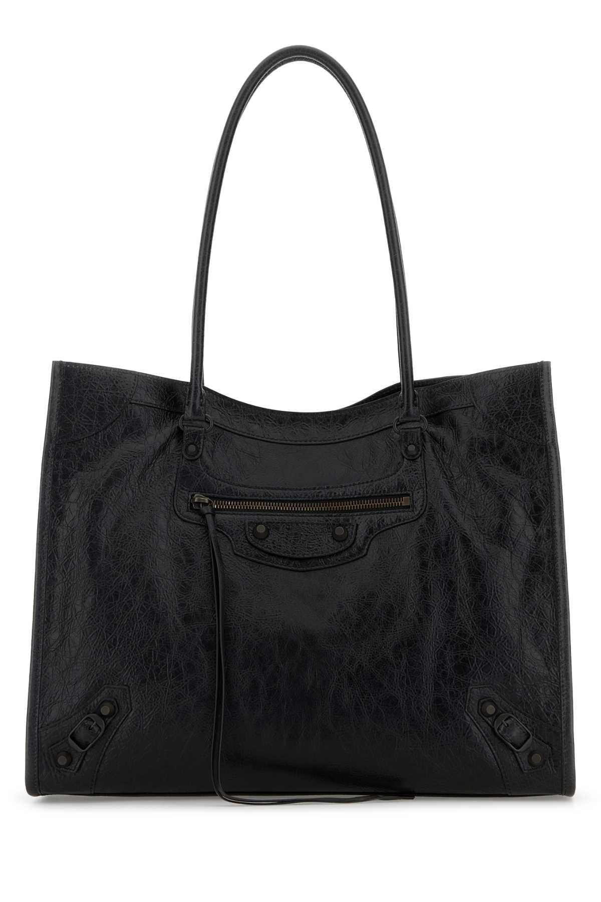 Balenciaga Women Black Leather Medium Le City Shopping Bag BALENCIAGA