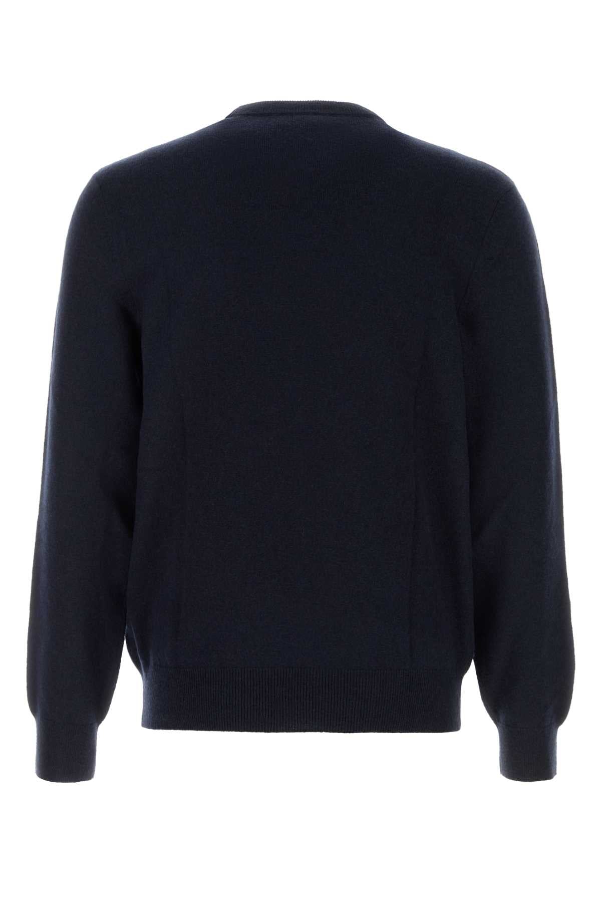 Brioni Men Dark Blue Cashmere Sweater BRIONI
