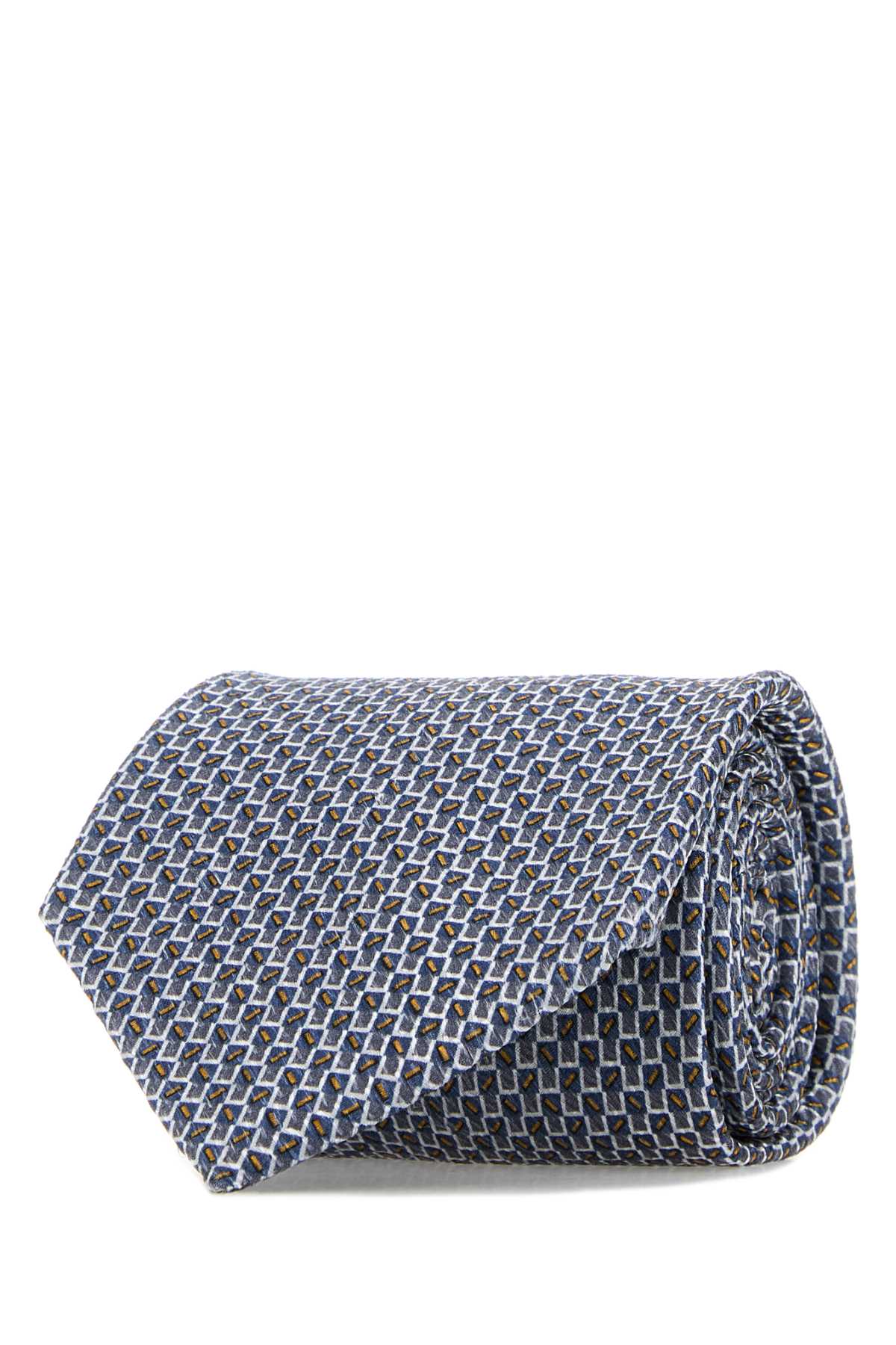 Brioni Men Embroidered Silk Tie BRIONI