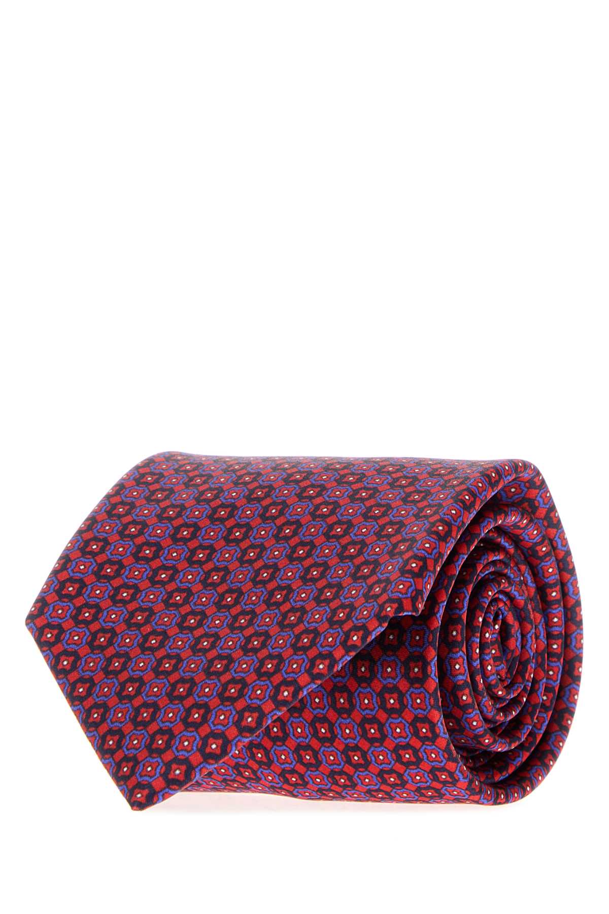 Brioni Men Embroidered Silk Tie BRIONI