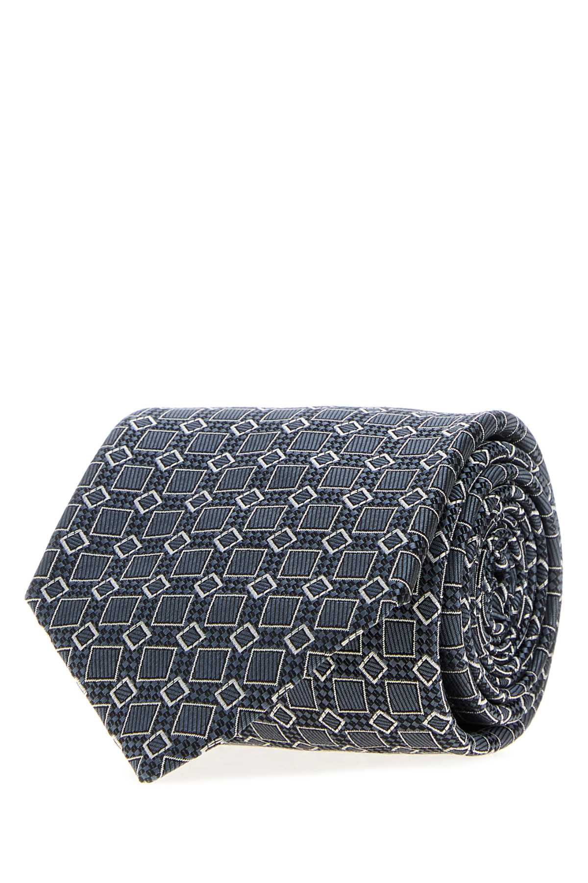 Brioni Men Embroidered Silk Tie BRIONI