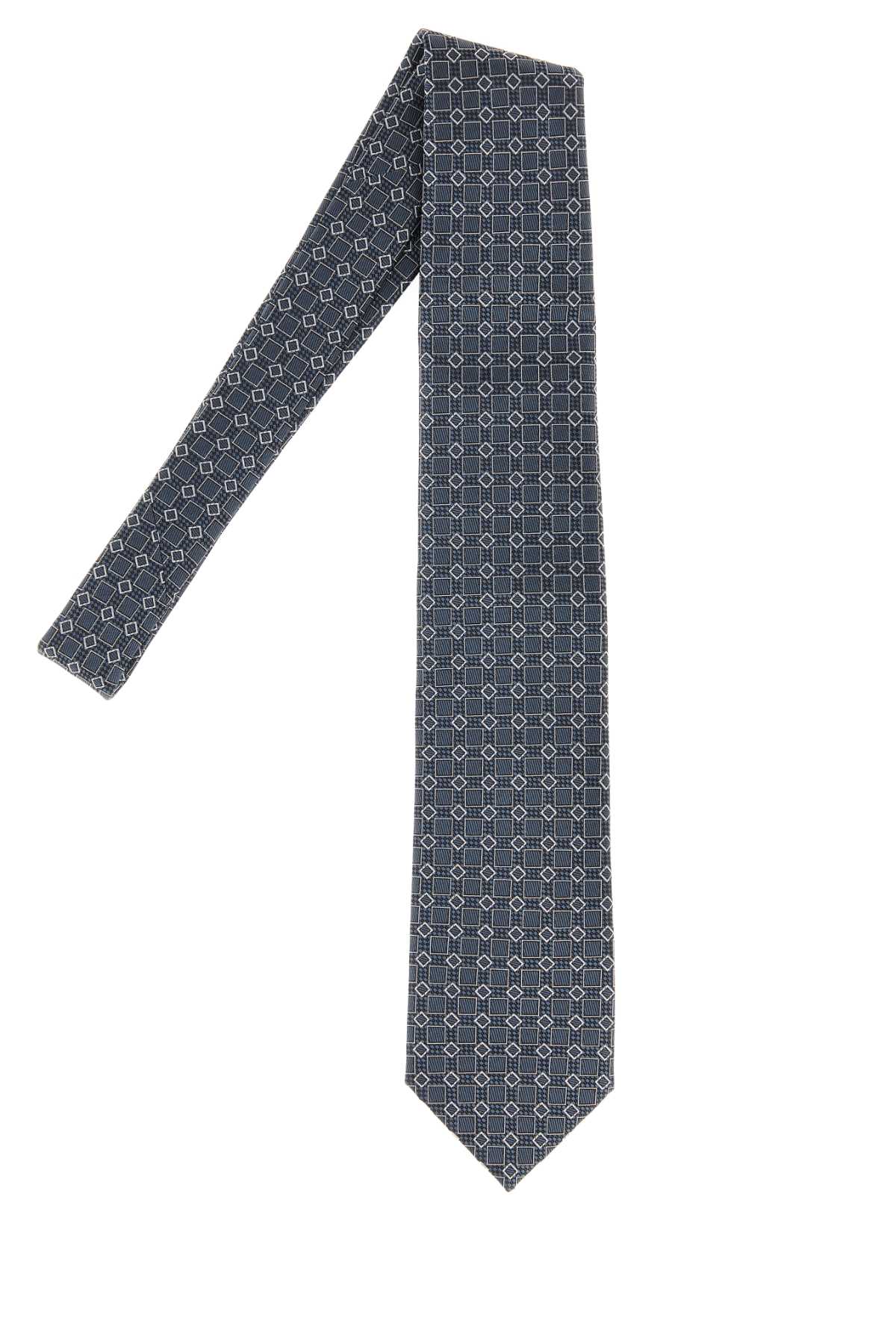 Brioni Men Embroidered Silk Tie BRIONI