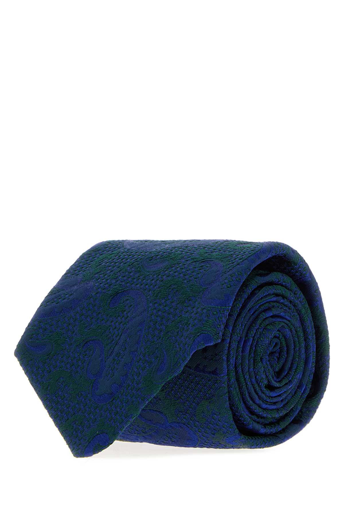 Brioni Men Embroidered Silk Tie BRIONI