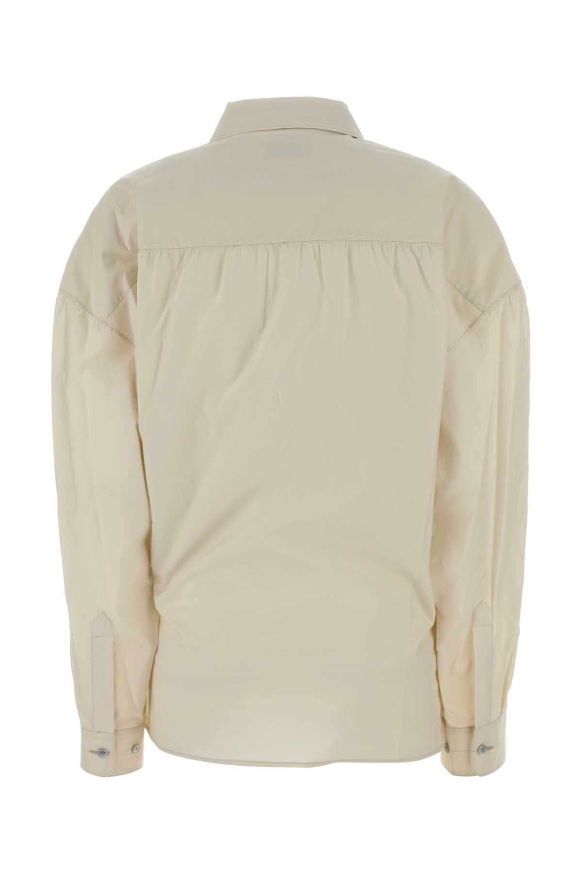 Lemaire Women Ivory Cotton Blend Shirt LEMAIRE