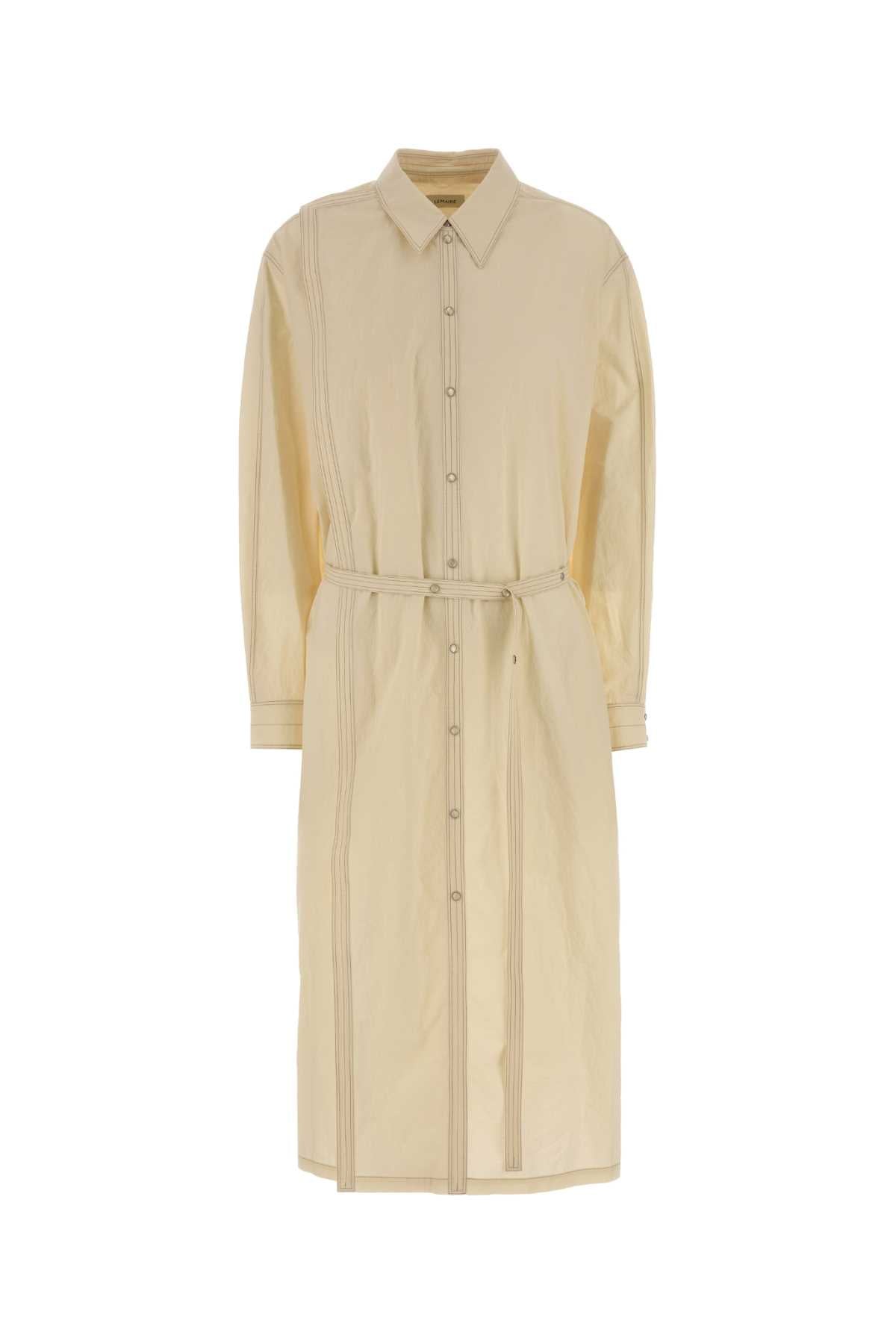 Lemaire Women Cream Cotton Shirt Dress LEMAIRE