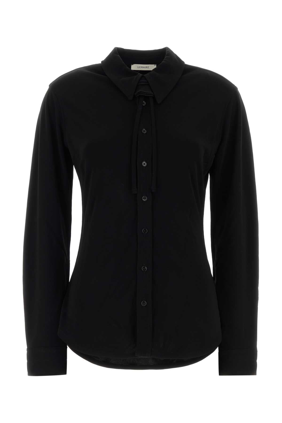 Lemaire Women Black Viscose Shirt LEMAIRE