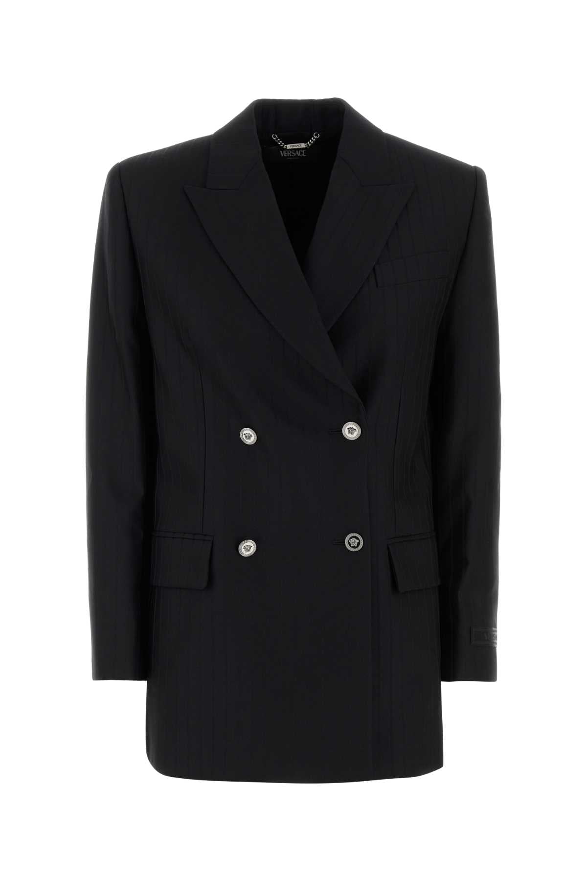 Versace Women Black Wool Blazer VERSACE