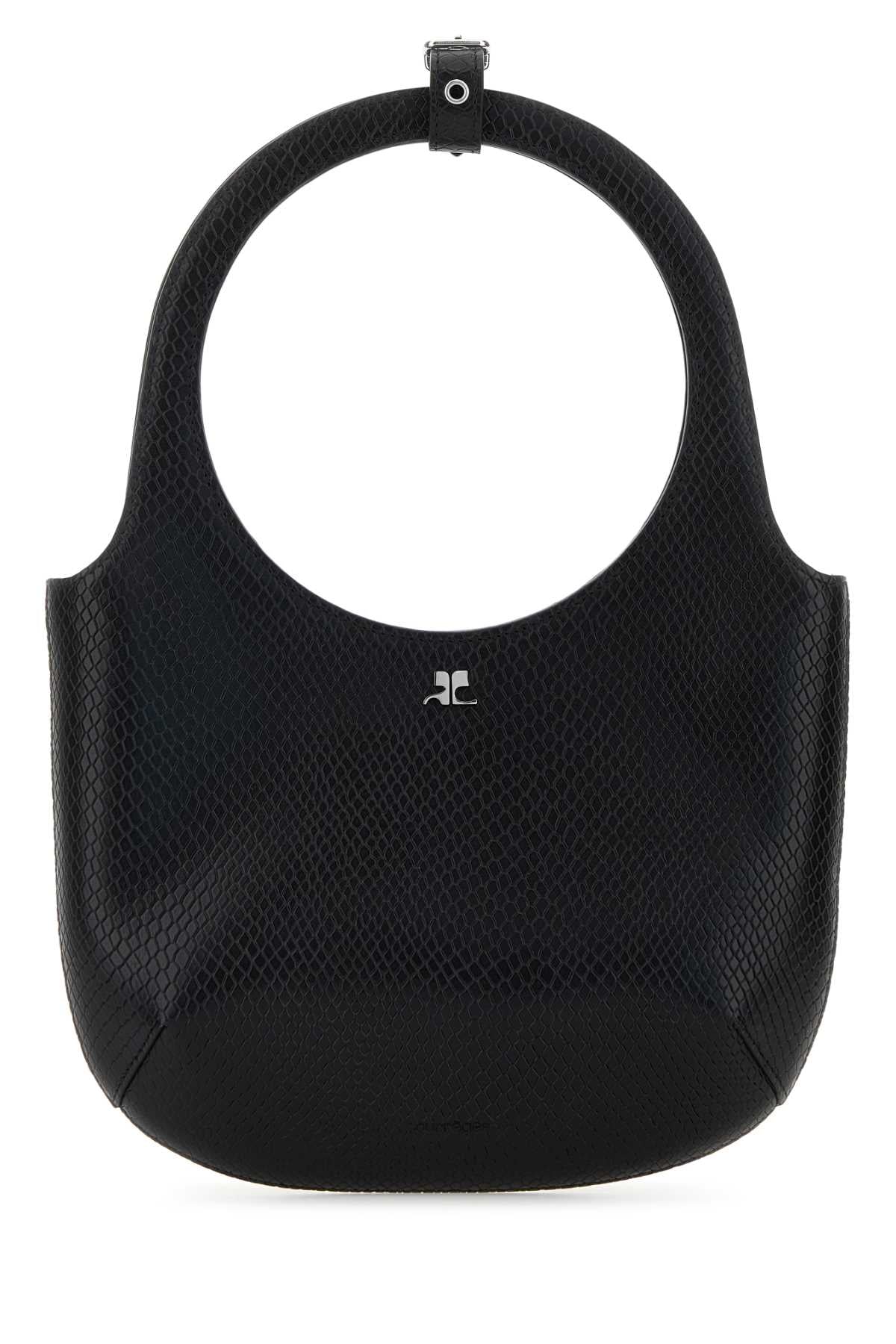 Courreges Women Black Leather Holy Handbag COURREGES