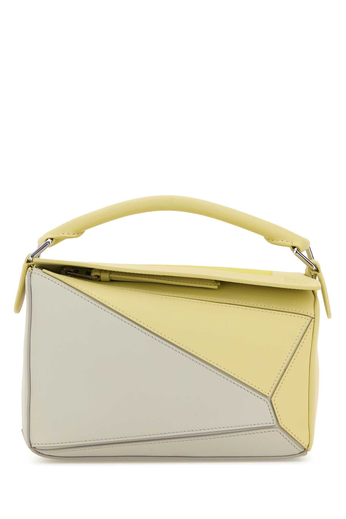 Loewe Women Multicolor Leather Loewe X Josef And Anni Albers Small Puzzle Handbag LOEWE
