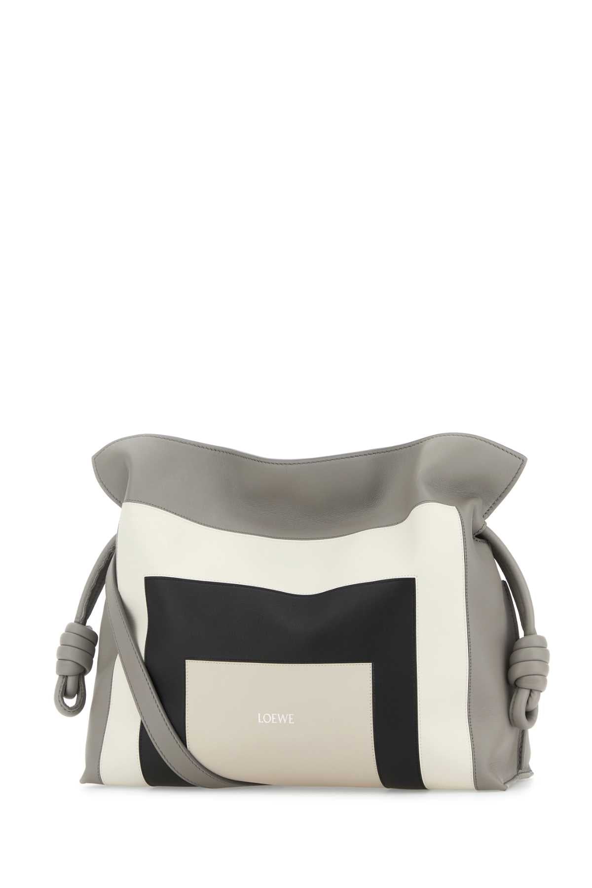 Loewe Women Multicolor Nappa Leather Loewe X Josef And Anni Albers Medium Flamenco Clutch LOEWE