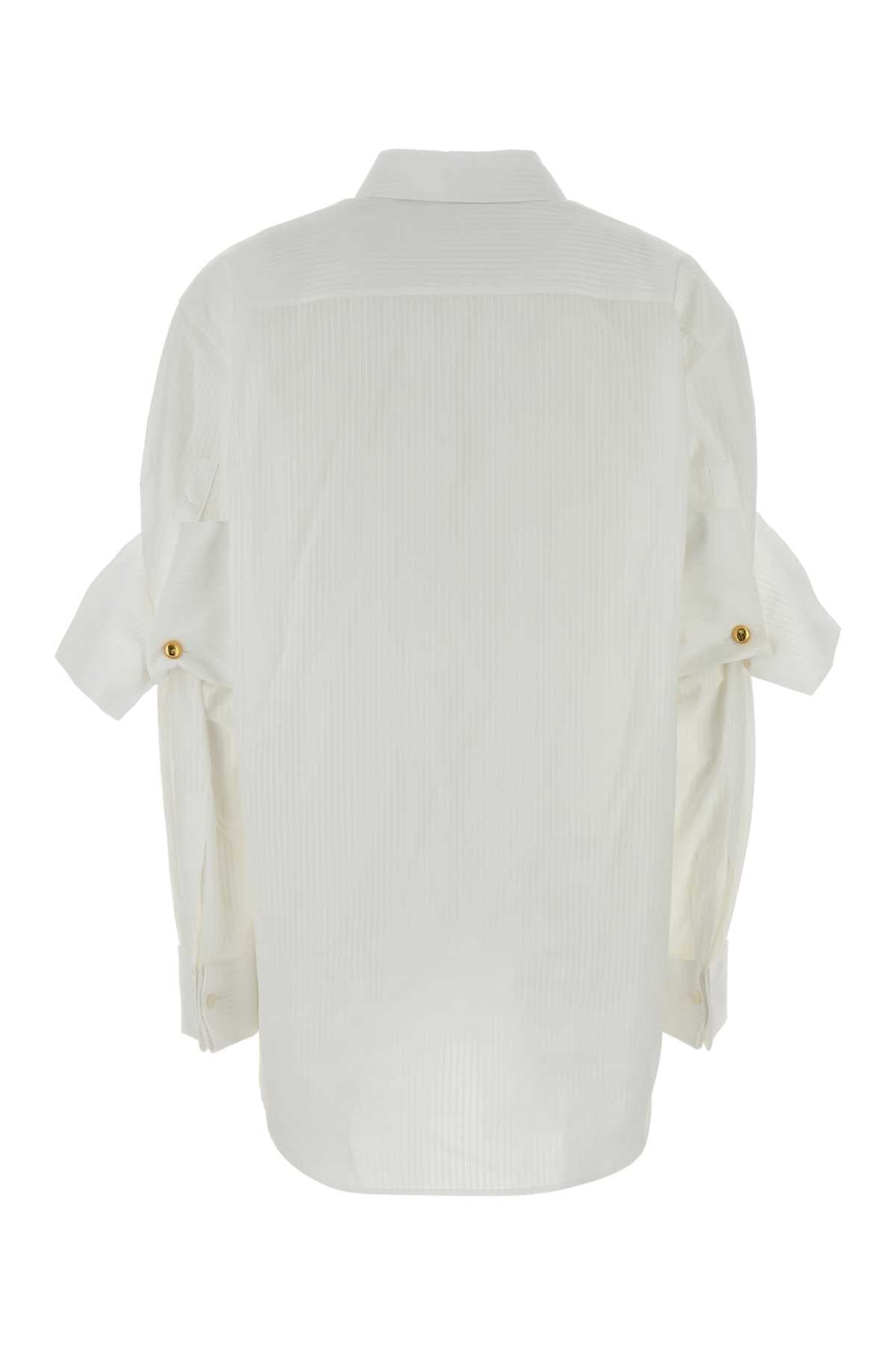 Loewe Women White Cotton Shirt LOEWE