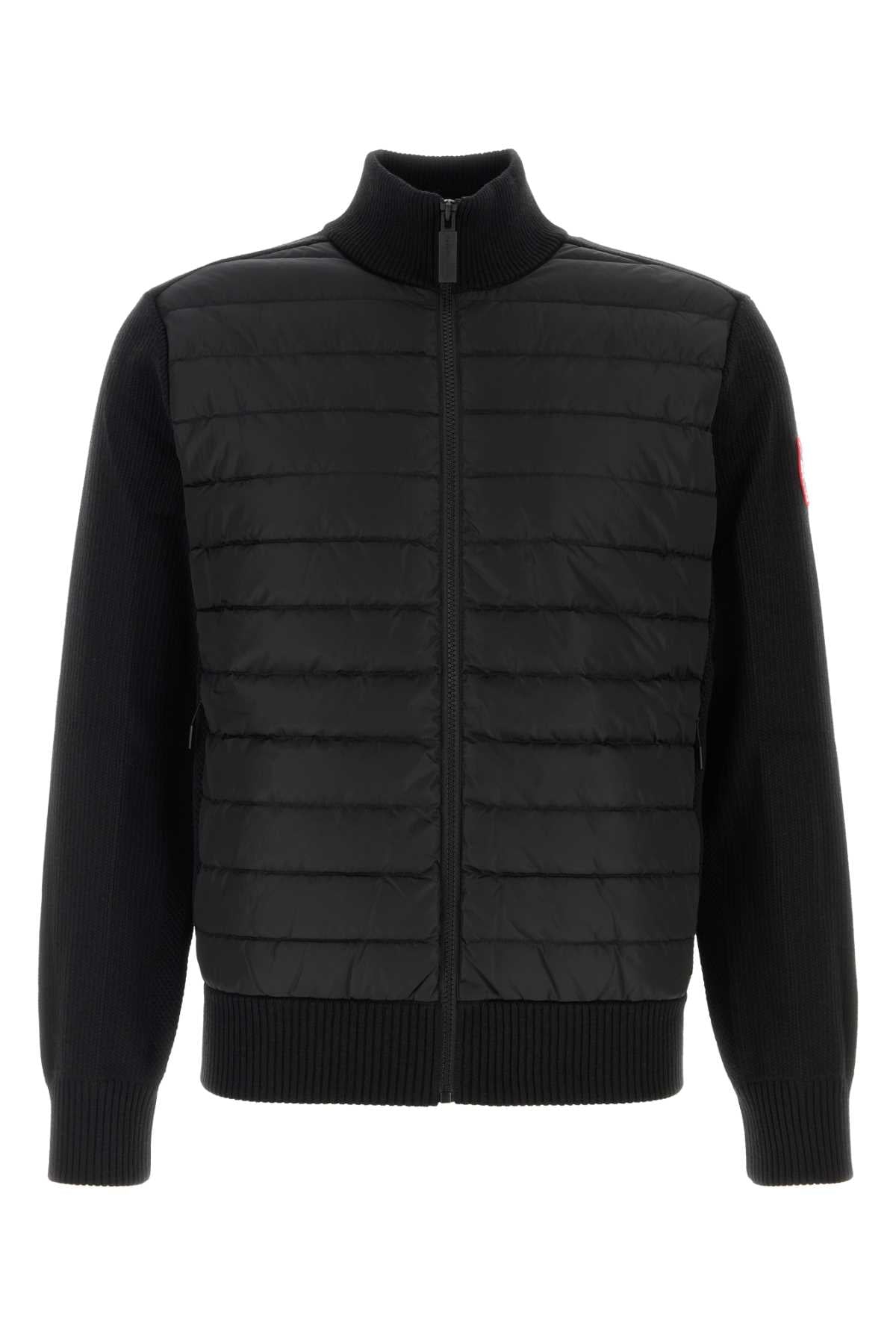 Canada Goose Men Black Knit And Nylon Hybridge Jacket CANADA GOOSE