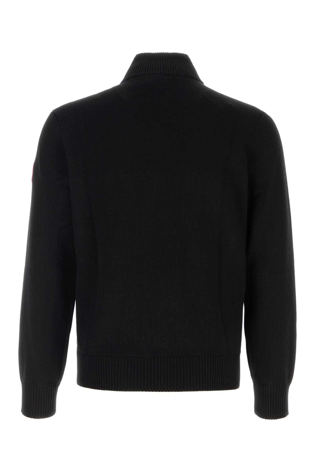 Canada Goose Men Black Knit And Nylon Hybridge Jacket CANADA GOOSE