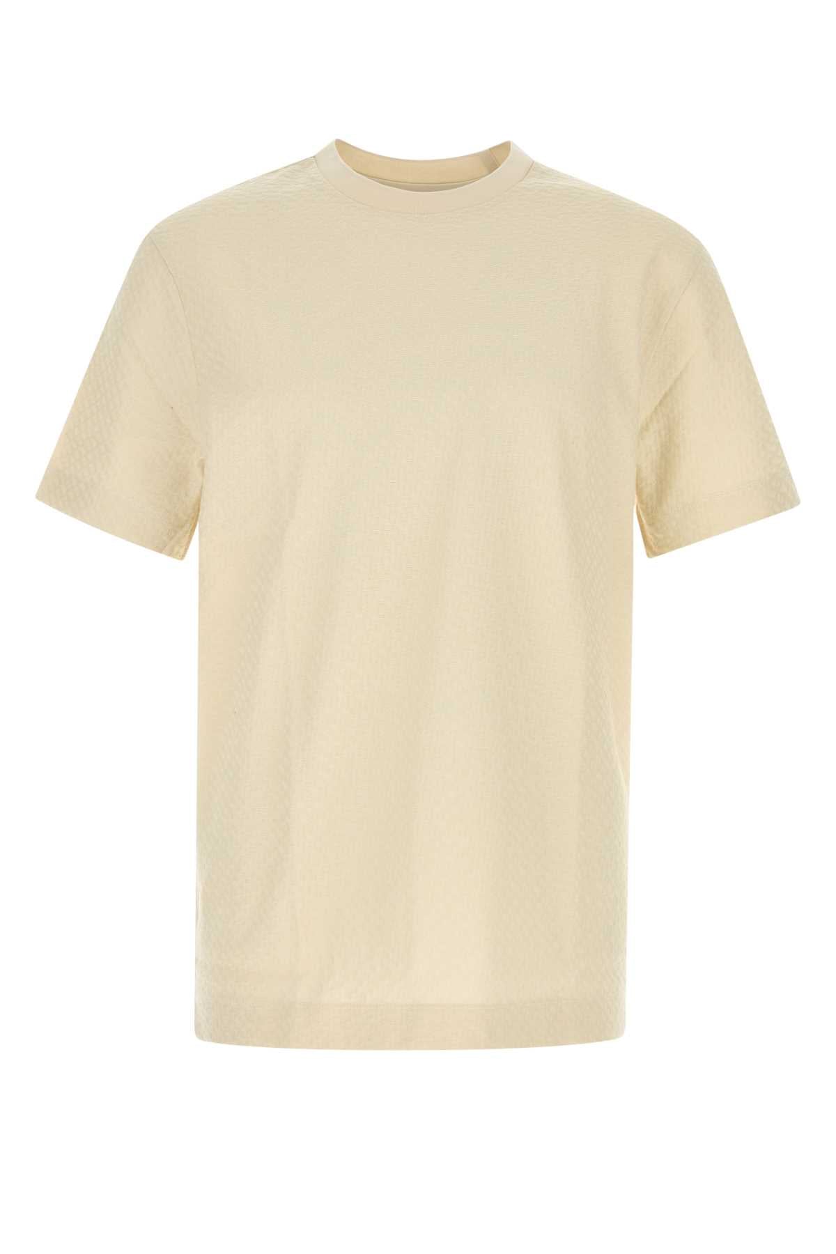 Boss Men Cream Cotton T-Shirt BOSS